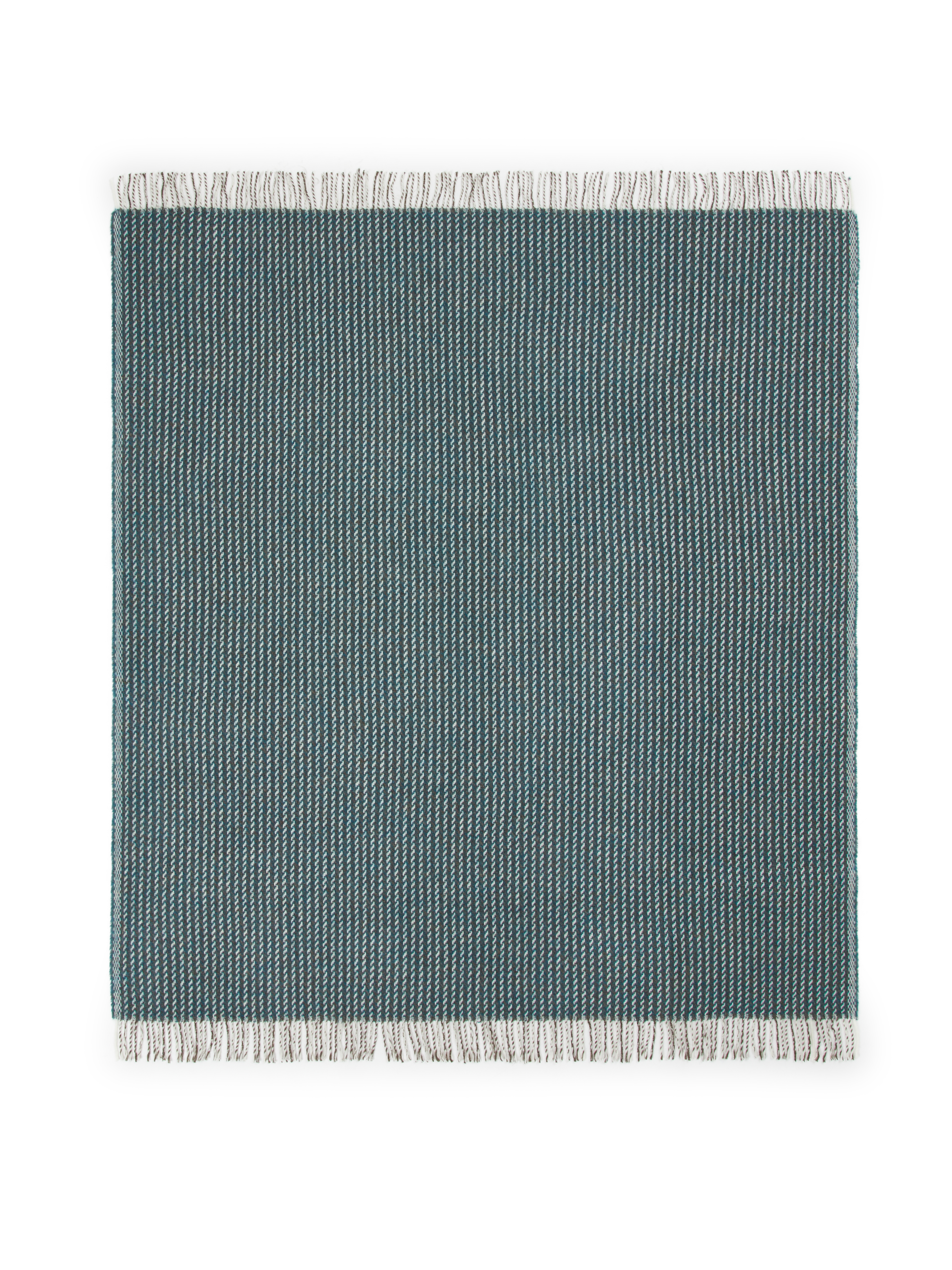 Adamo Blanket 100% New Wool Blue Melange