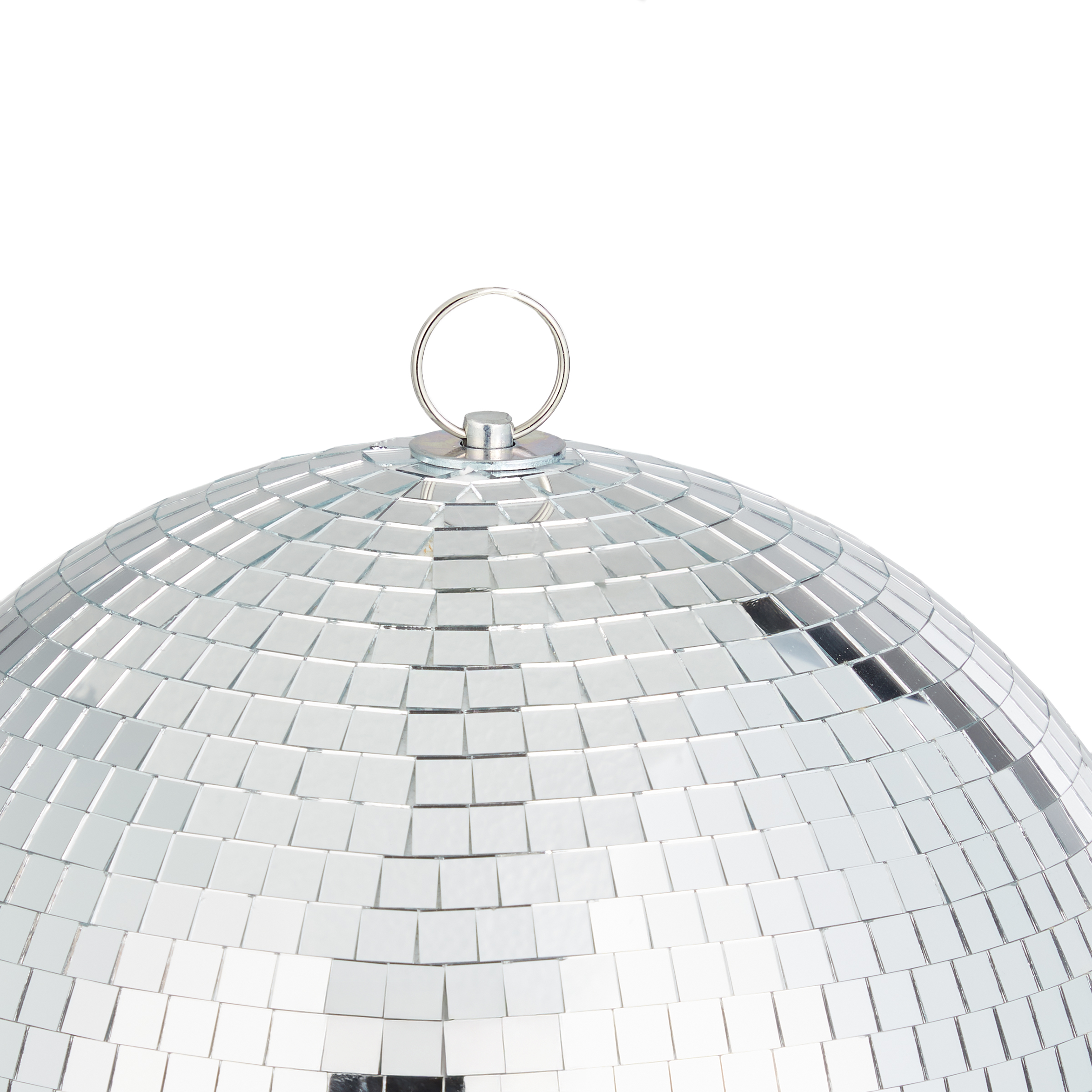 Decorative Ball DISCO Glass Plastic Silver 28 cm