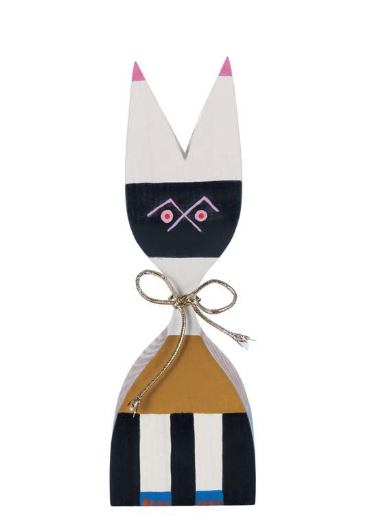 Wooden Doll Handbemalt Mehrfarbig