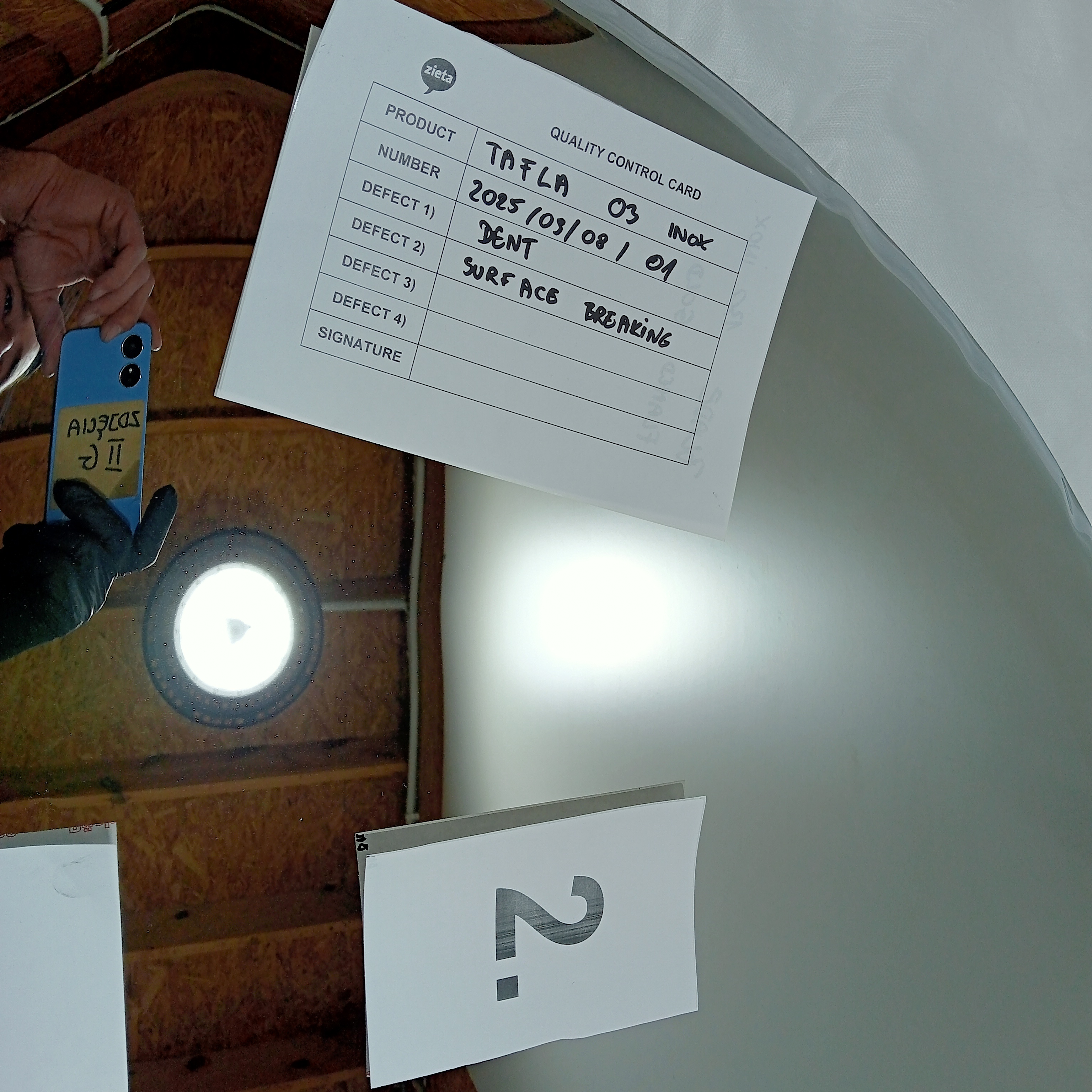 Tafla Spiegel O3 Edelstahl Inox Poliert Silber