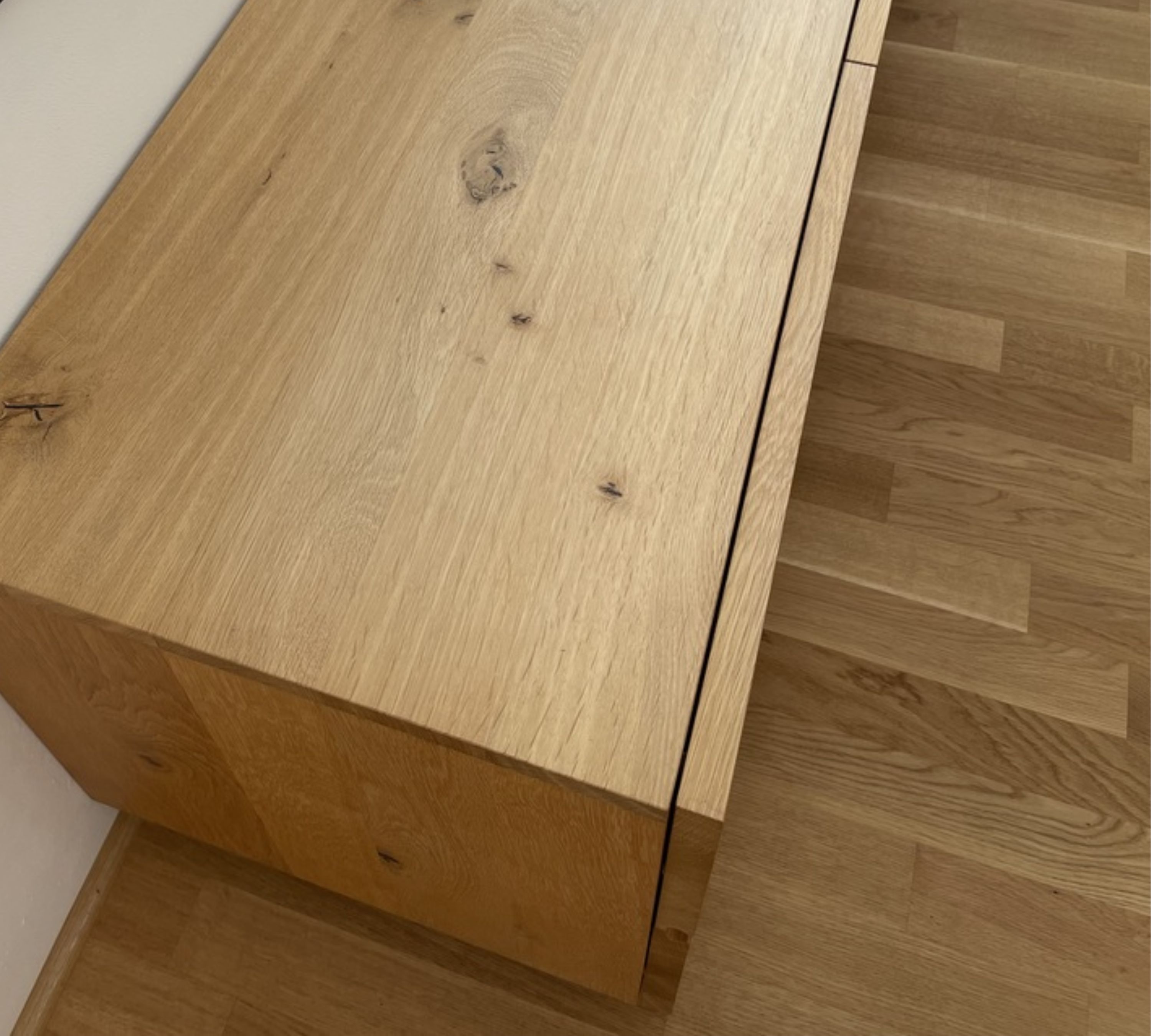 Lowboard Eiche Massiv Braun