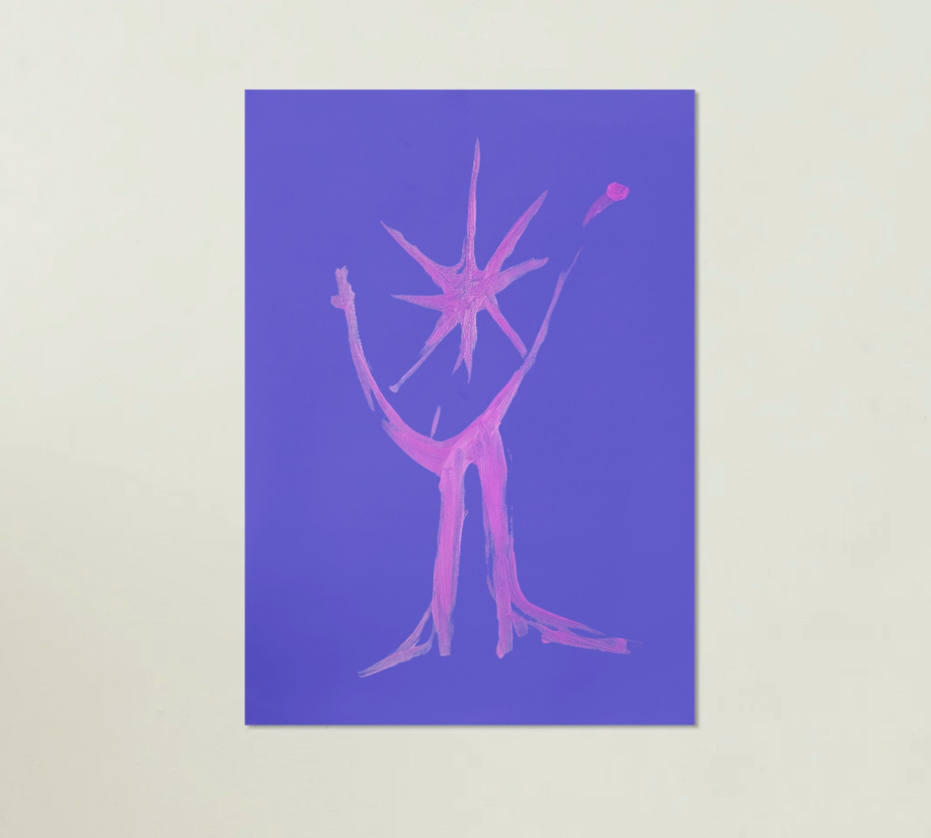 Amuleto Azzurro Kunstdruck Mehrfarbig