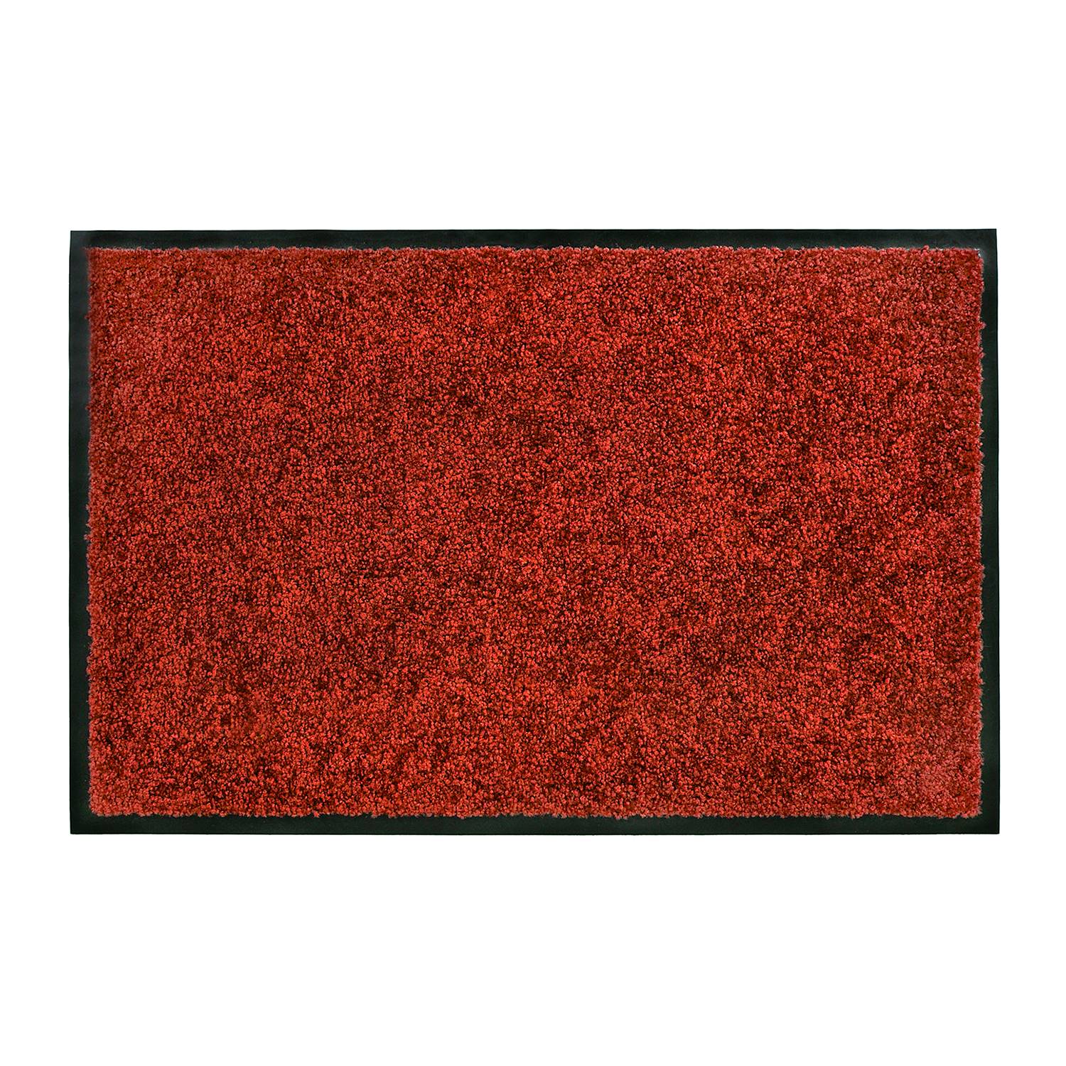 Wash & Clean Fuß und Sauberlaufmatte Rot 40 x 60 cm