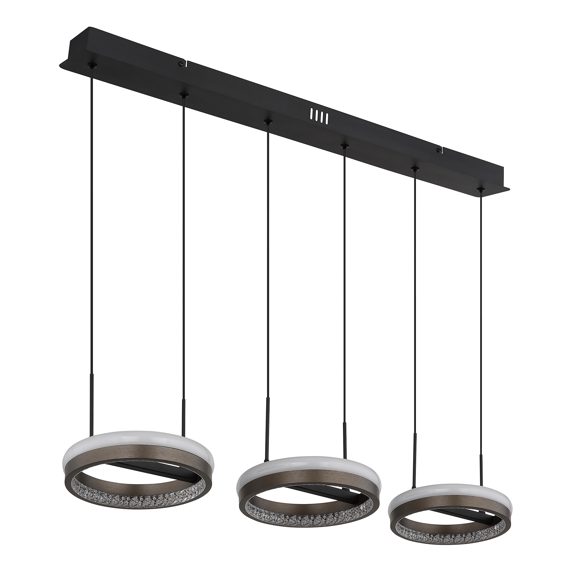 Della Typ C LED-Pendelleuchte 1-flammig Acrylglas Eisen 