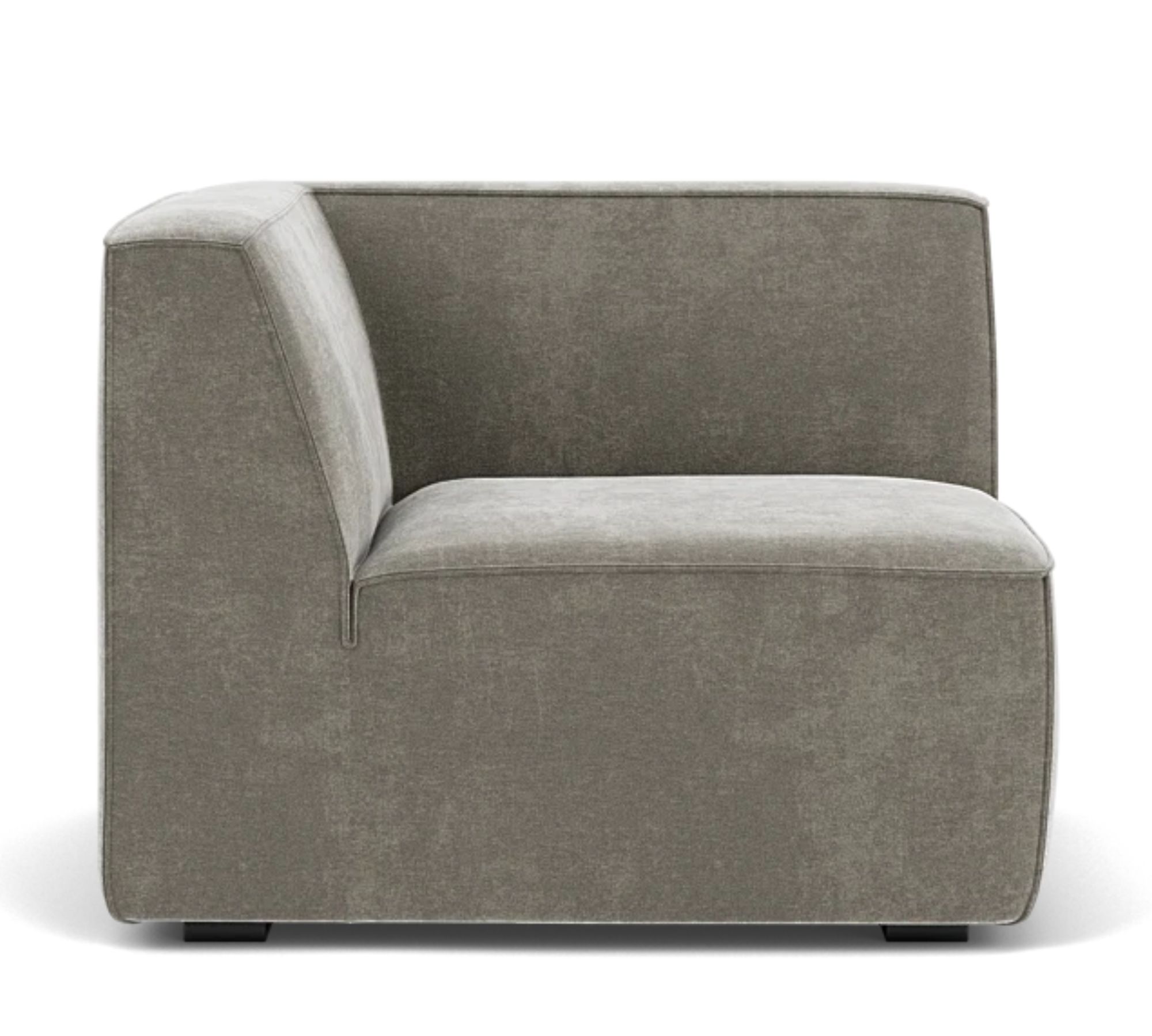 Dane 1-Sitzer Eckmodul Links Planet Grey Green