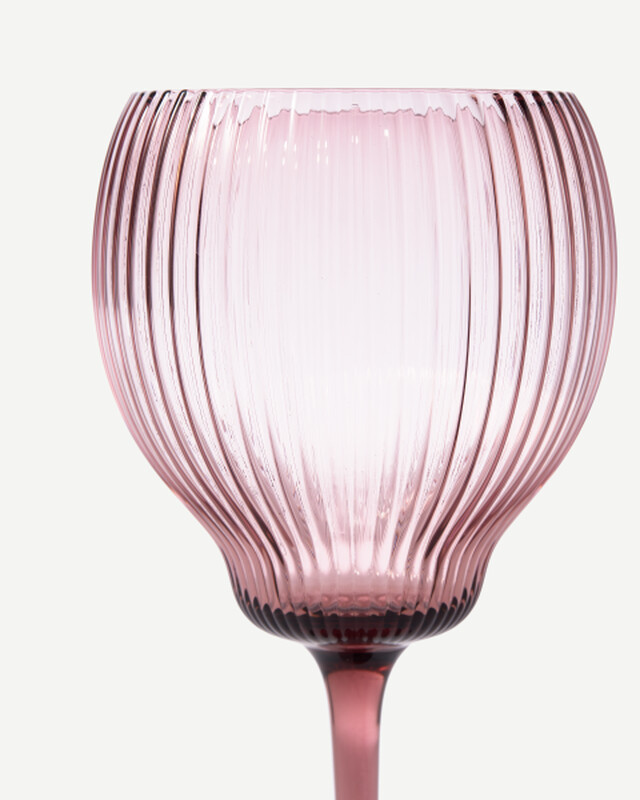 2x Pum Weingläser Glas Lila