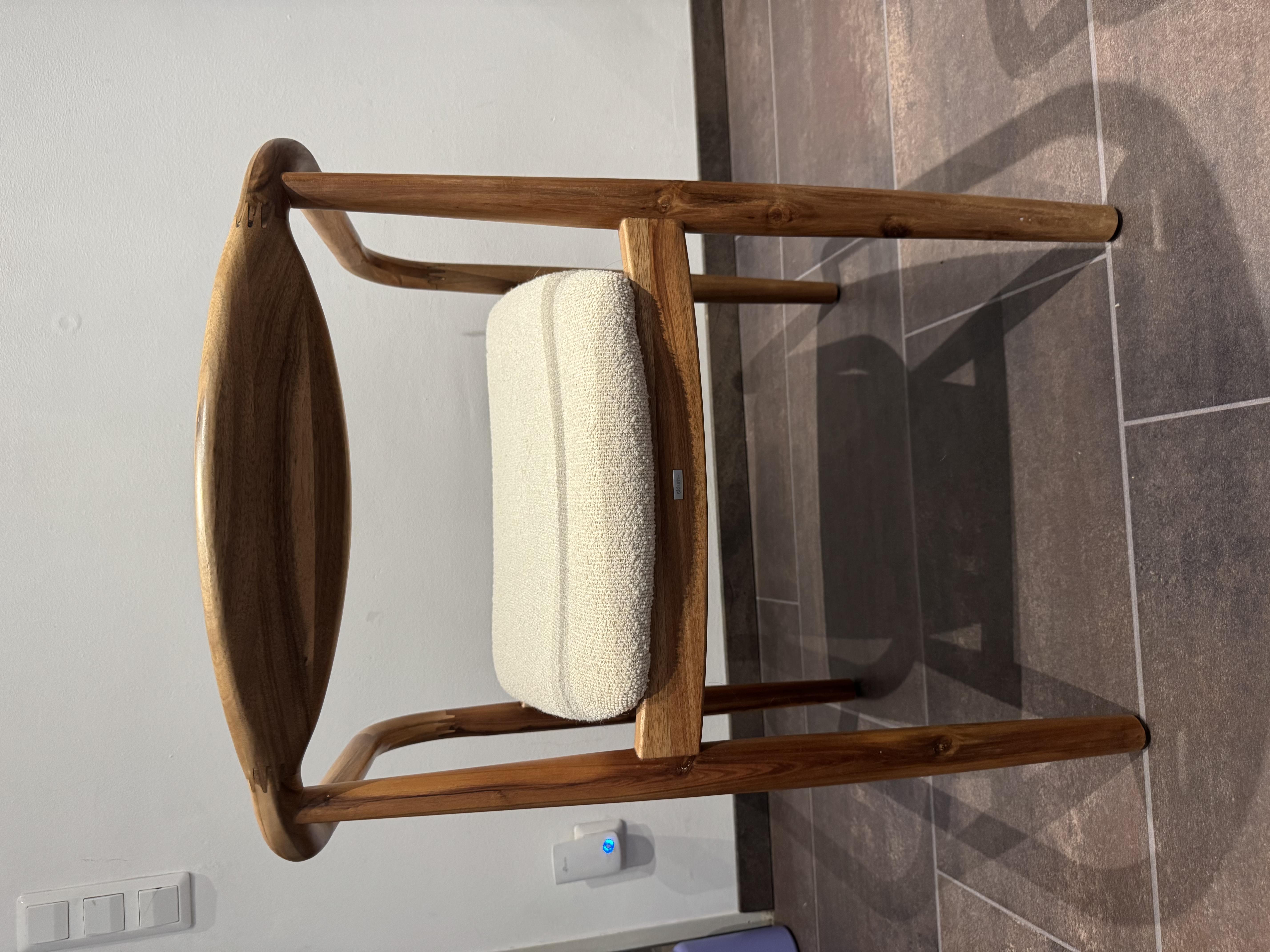Dining chairs 4-piece Acacia wood Brown