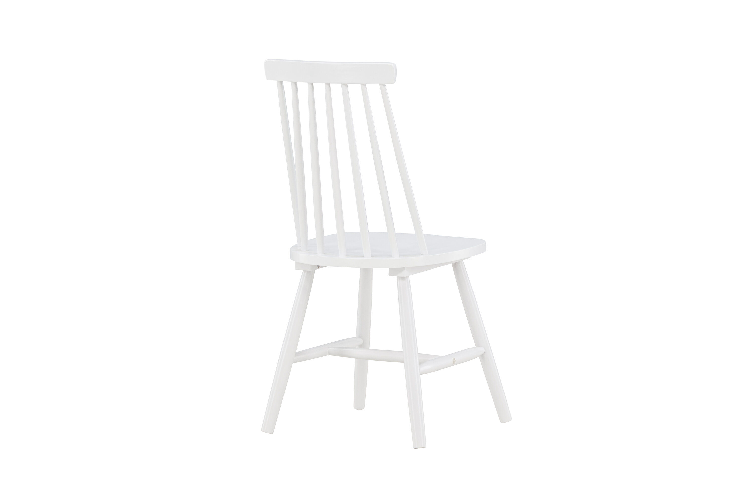 Lönneberga 2x Esszimmerstuhl- Set Kautschukbaum Weiß