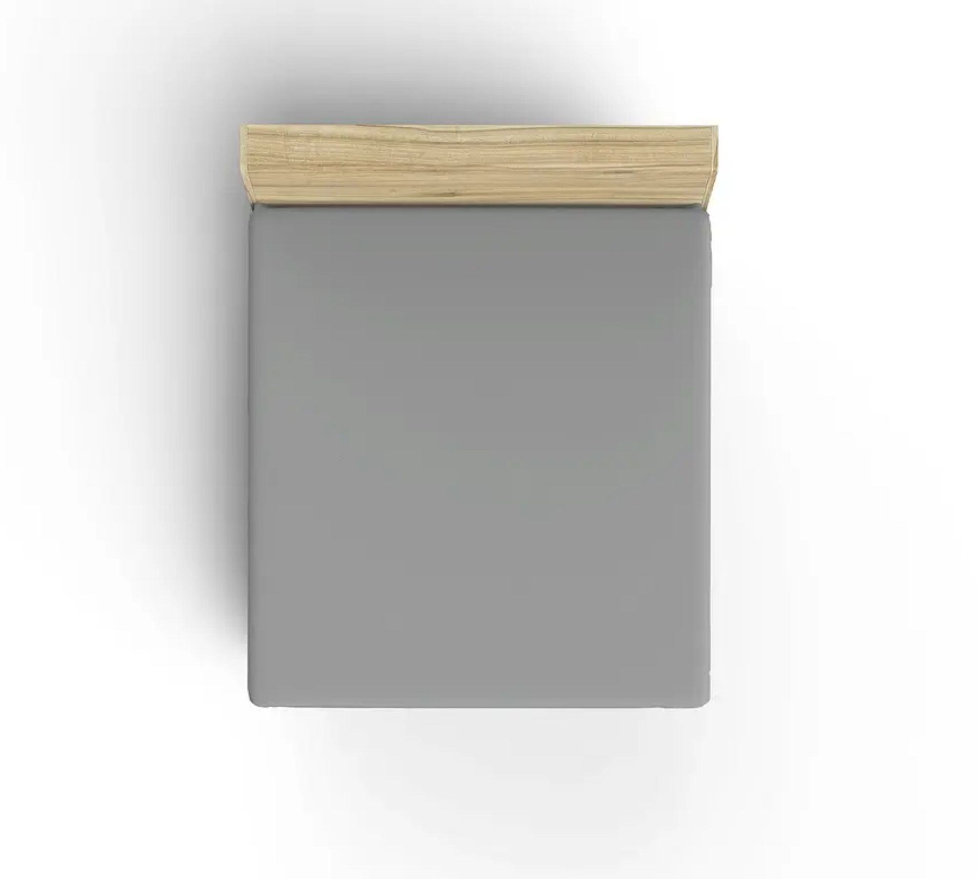 Lenzuolo con angoli in cotone grigio scuro 100cm x 200cm