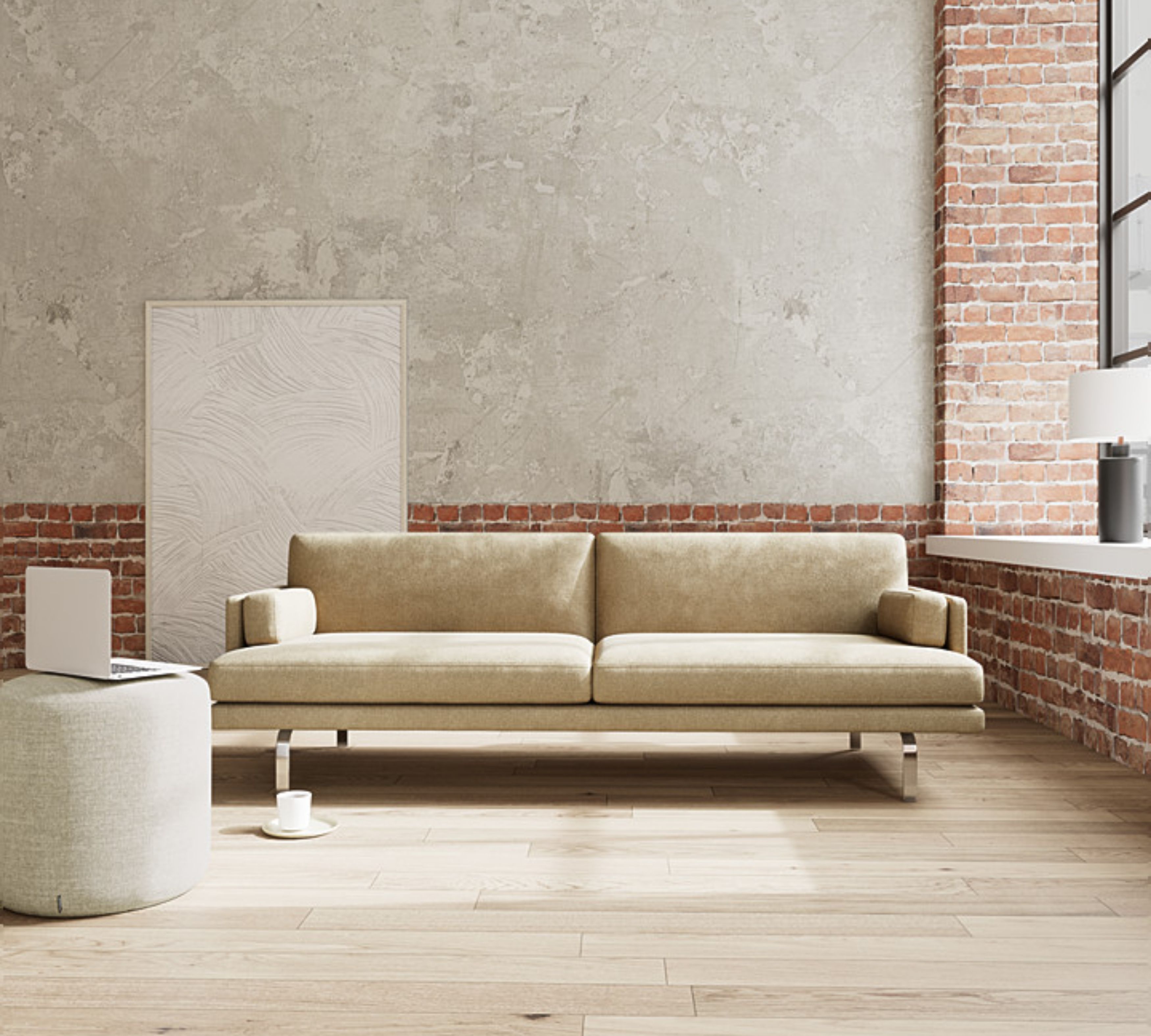 Ernest Sofa 3-Sitzer Moonlight Lark