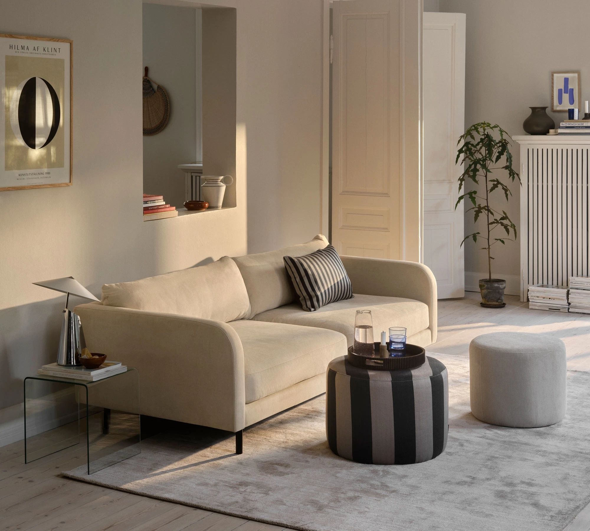 Julia Sofa 3-Sitzer Form Cream