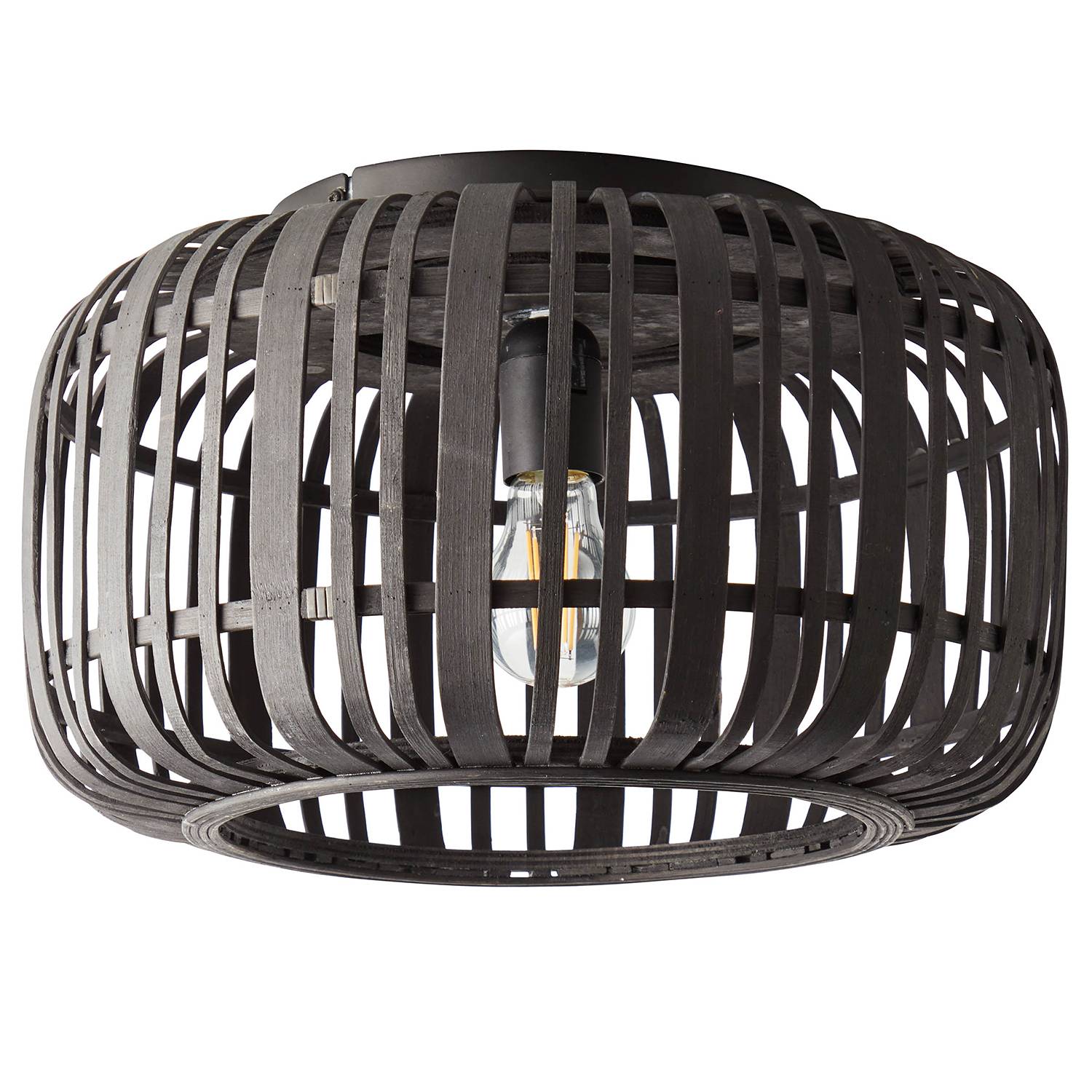 Deckenleuchte Woodrow Rattan Eisen
