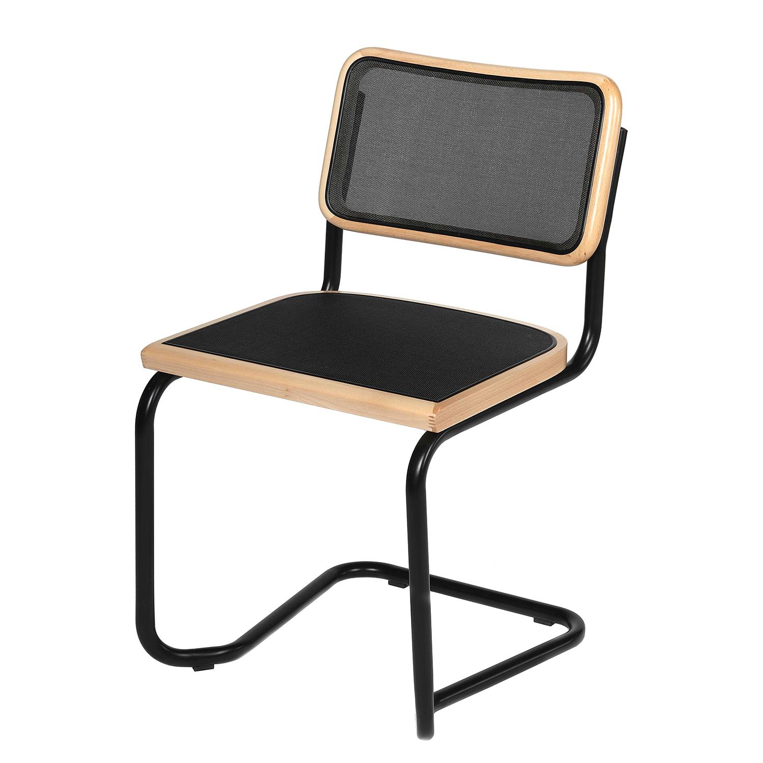 2x Holm Freischwinger-Set Mesh Schwarz