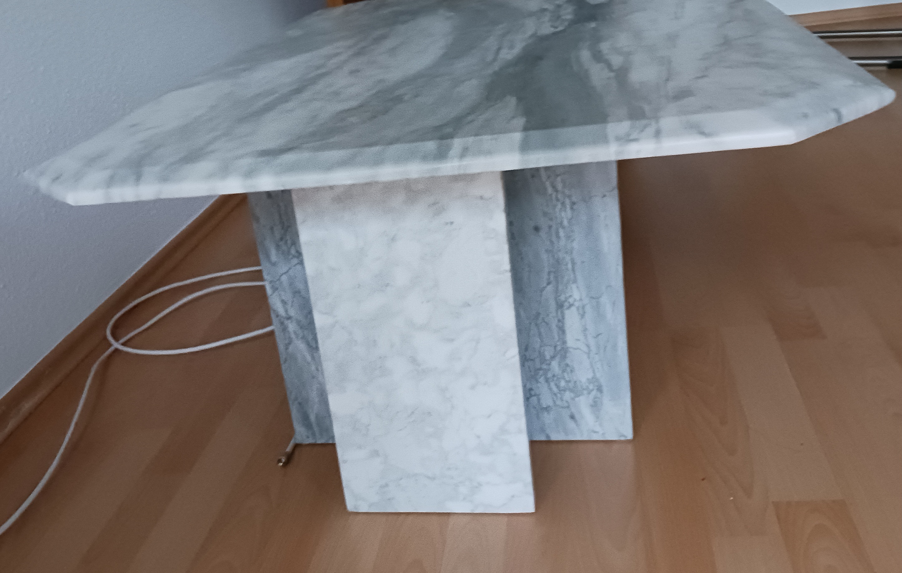 Couchtisch Marmor Grau Weiß 