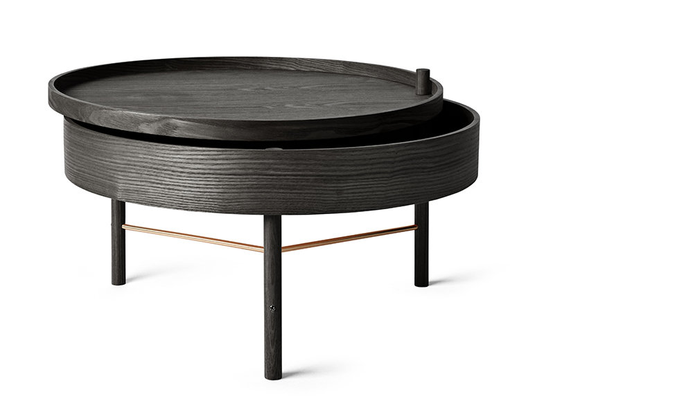 Turning Coffee Table Schwarz