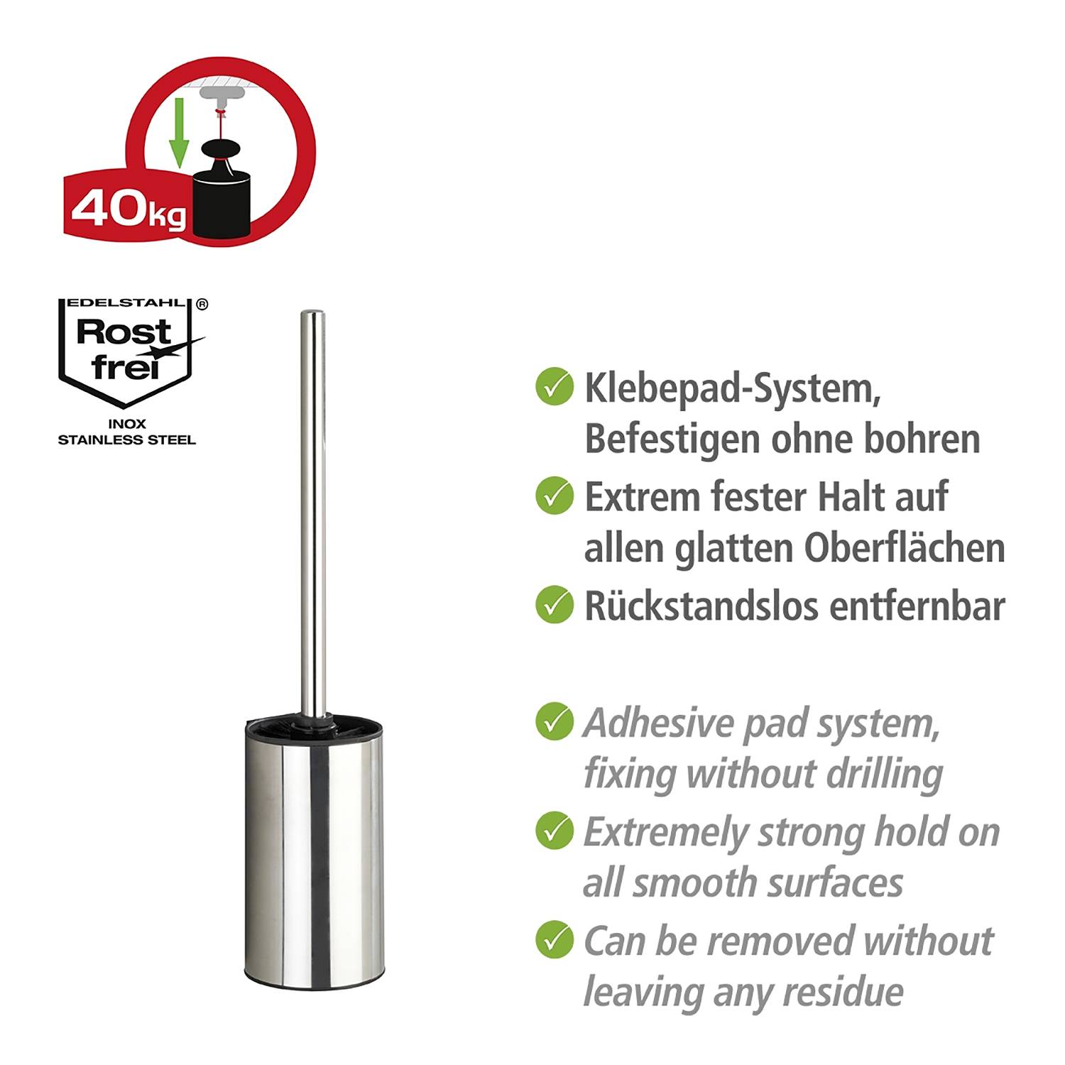 WC-Garnitur Detroit Metall Glänzend