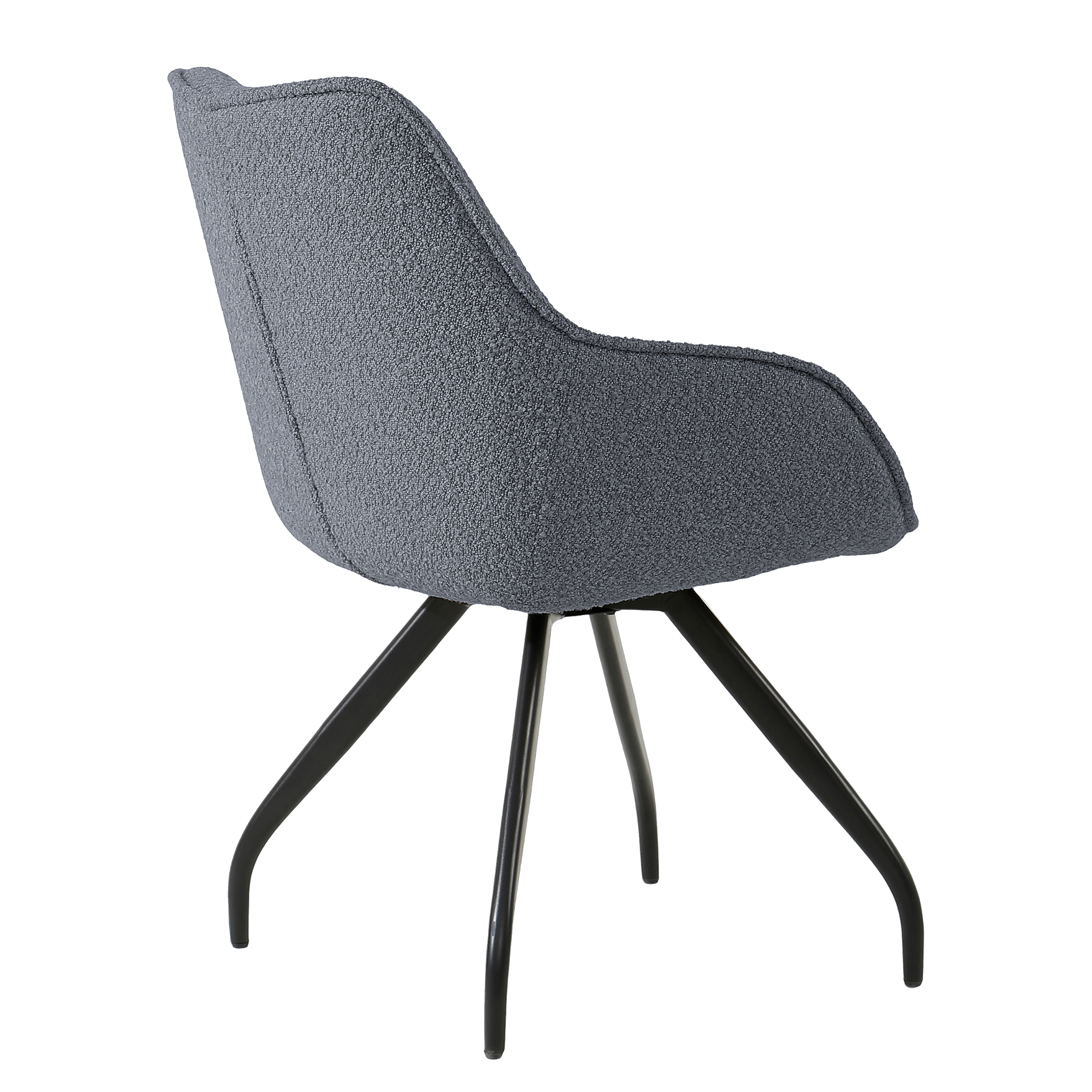 Elun Armlehnenstuhl Drehbar 2er-Set Grau