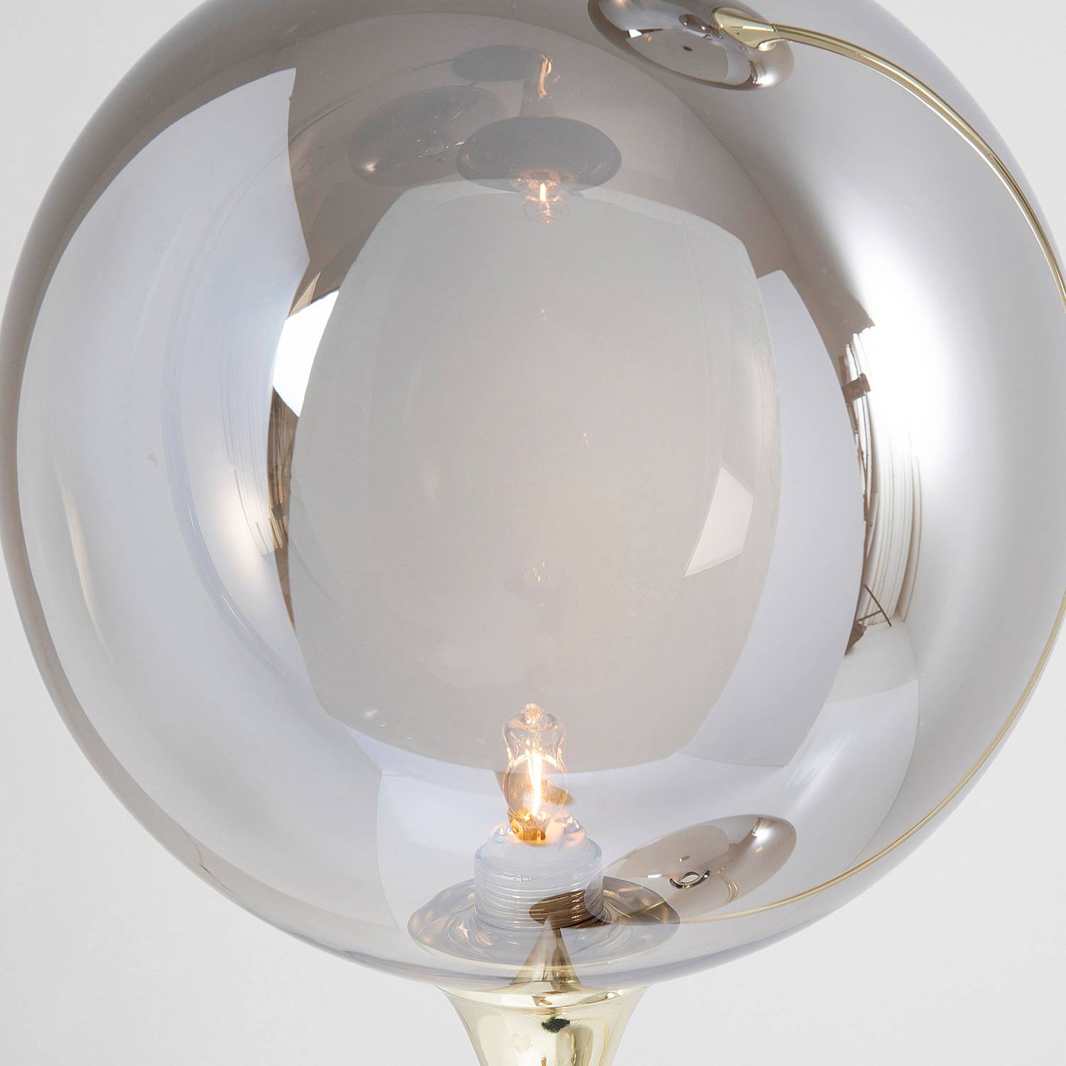 Al Capone Floor Lamp 3-Light Glass Steel