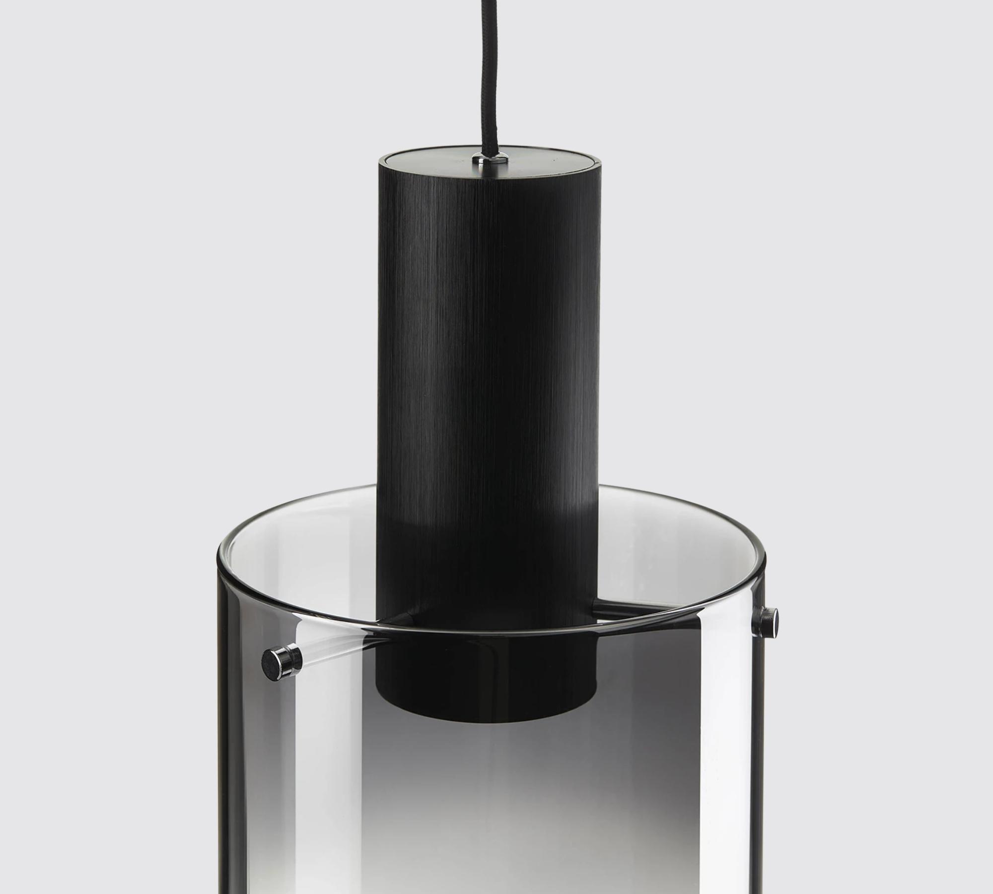 COCOLI | Stahl 3-Flammig Pendelleuchte Glas | Brilliant Schwarz Living LED