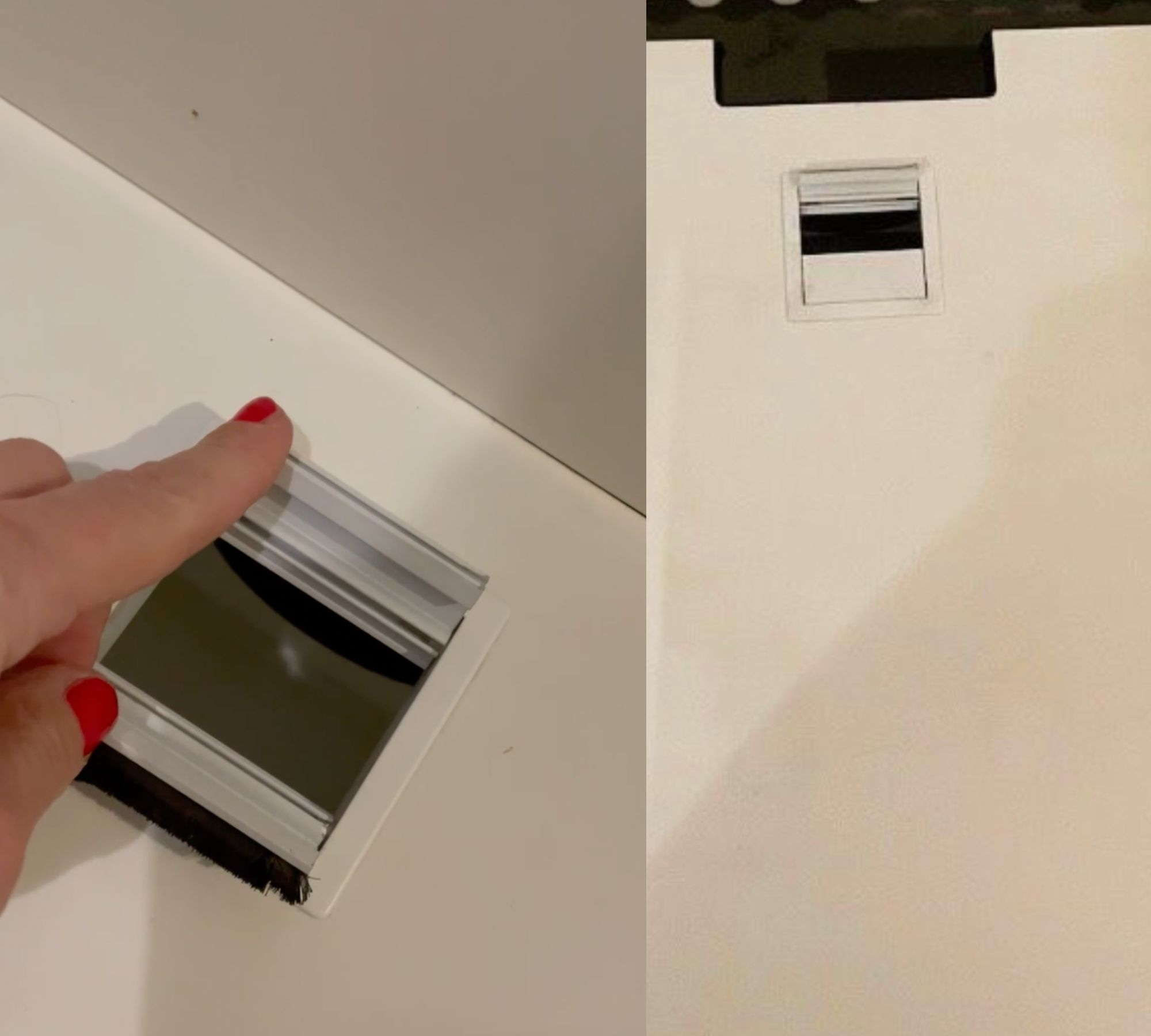 TV-Board mit Rückwand Made in Italy Weiß