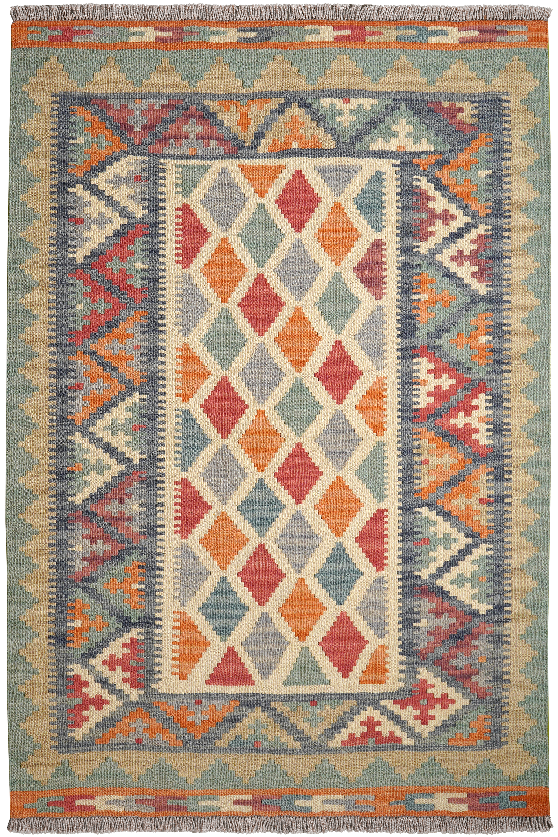 Tappeto Kilim Gashgai Lana Multicolore