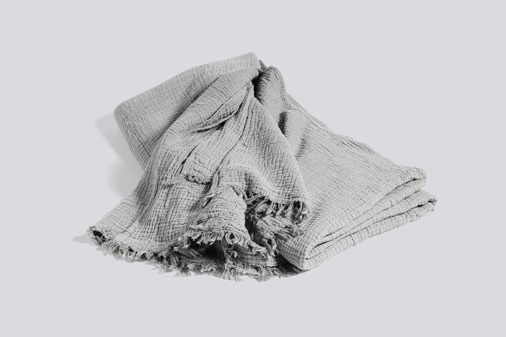 Crinkle Tagesdecke Grau