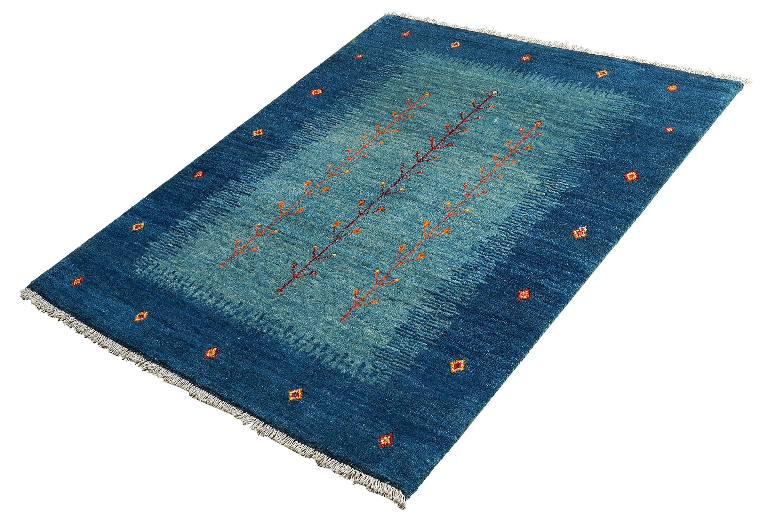 Rizbaf Gabbeh Rug Wool Blue