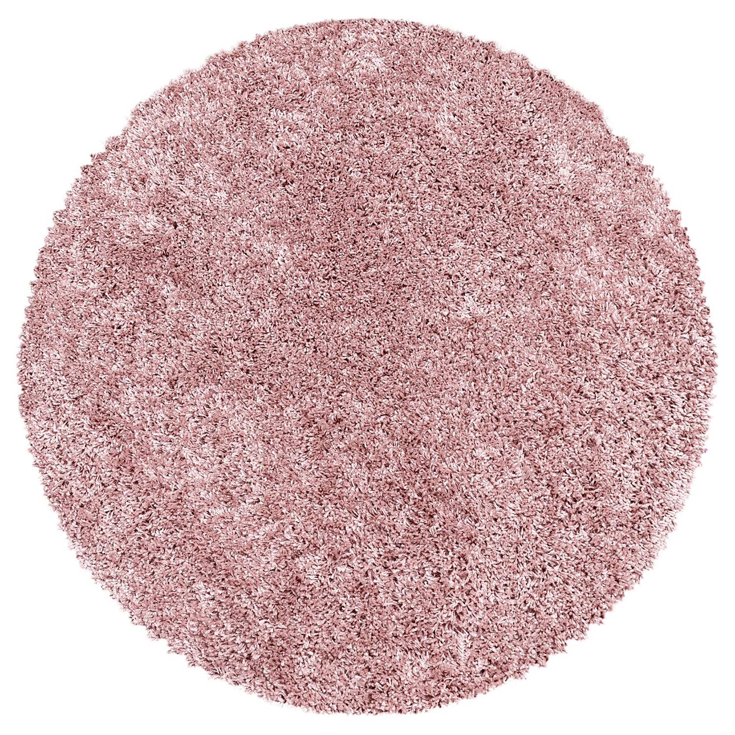 Hochflorteppich Eisenberg Polypropylen Rosa 160 x 160 cm