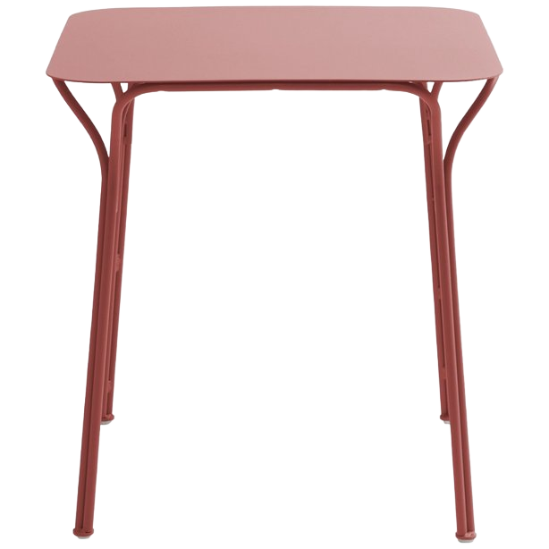 Hiray Gartentisch Metall Rot
