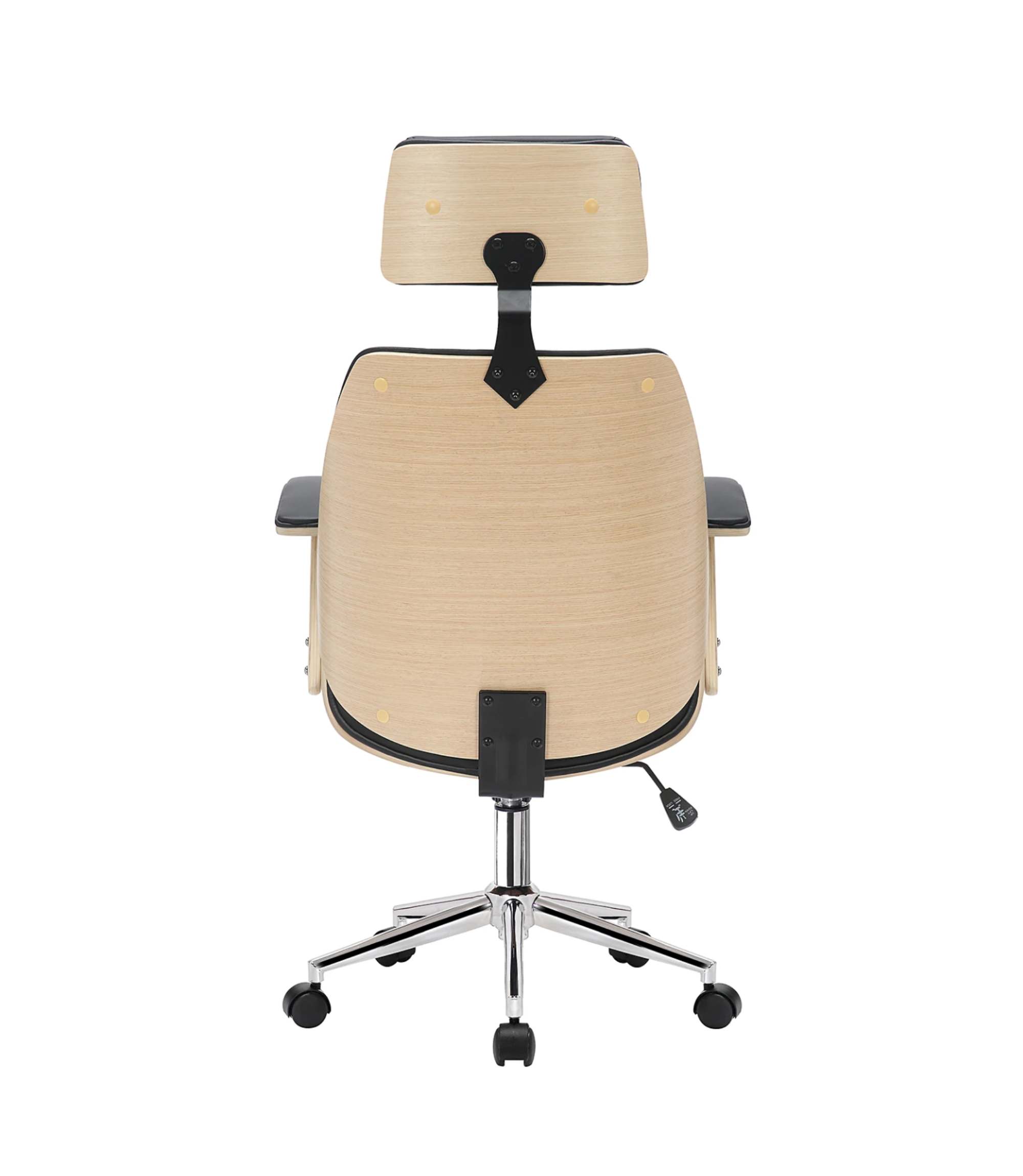 Bürostuhl Kunstleder Stahl Schwarz