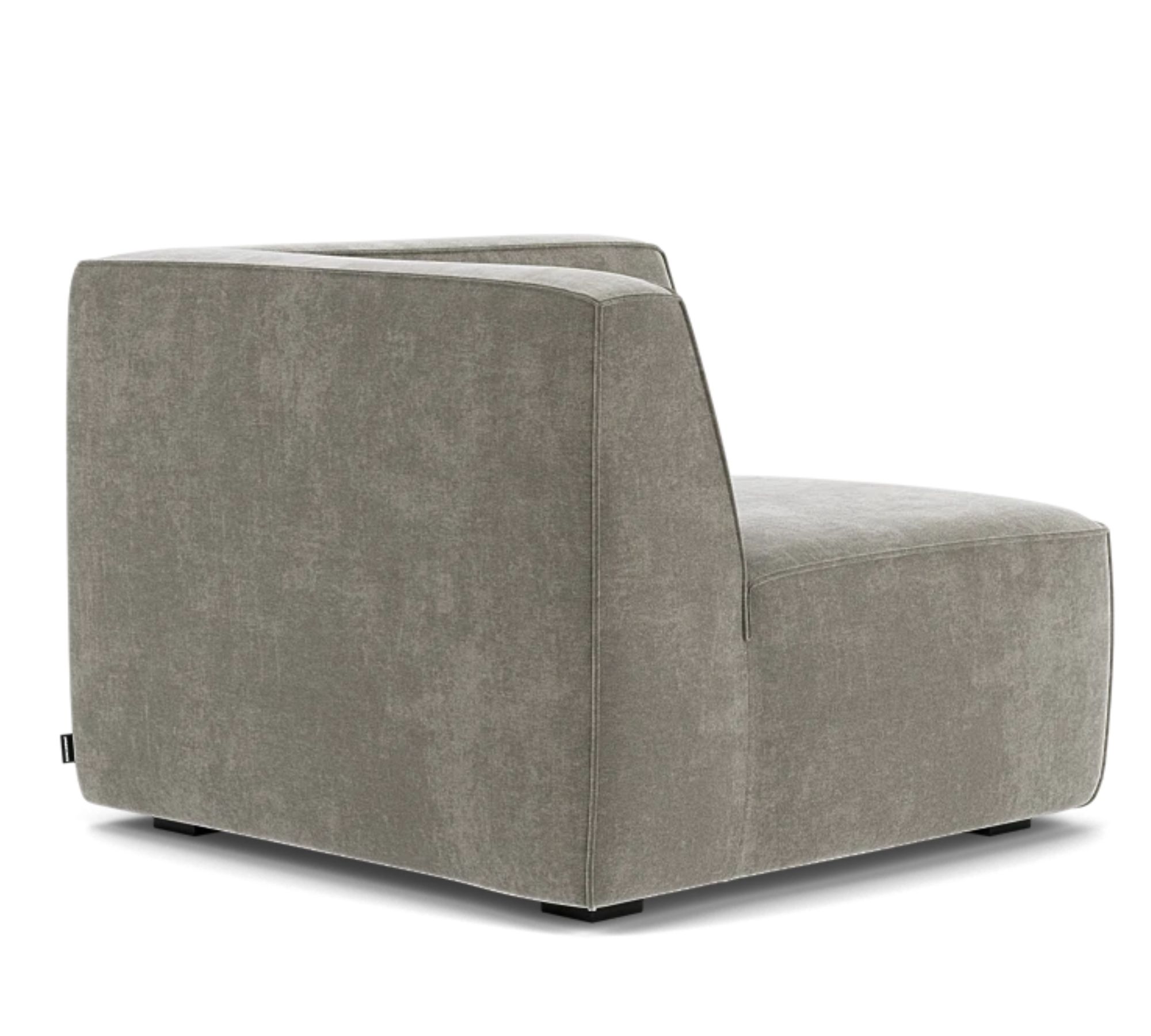 Dane 1-Sitzer Eckmodul Links Planet Grey Green