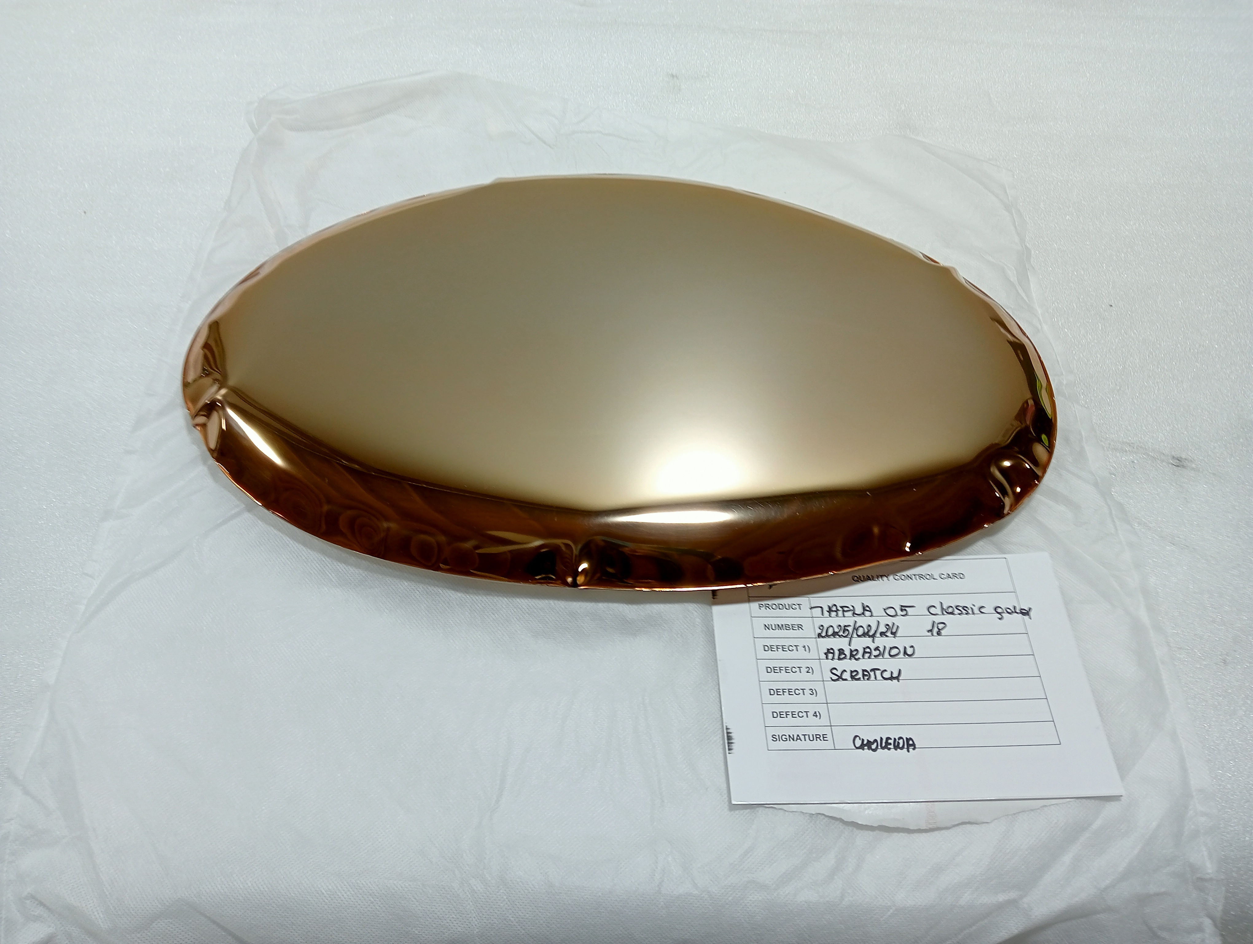 Tafla Specchio O5 Acciaio Inox Oro Classico