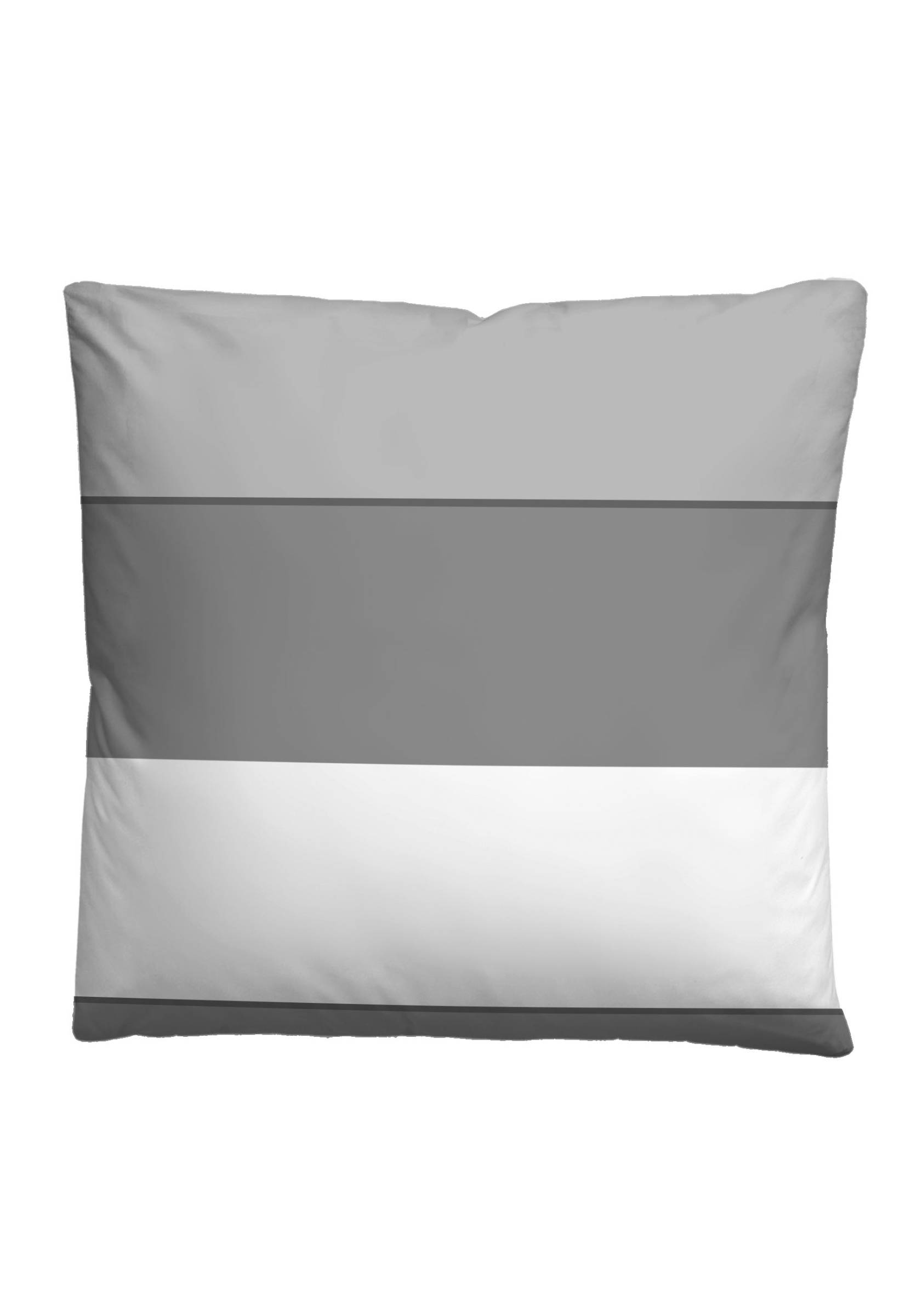Bettwäsche Baumwolle Grau 135 x 200 cm Kissen 80 x 80 cm