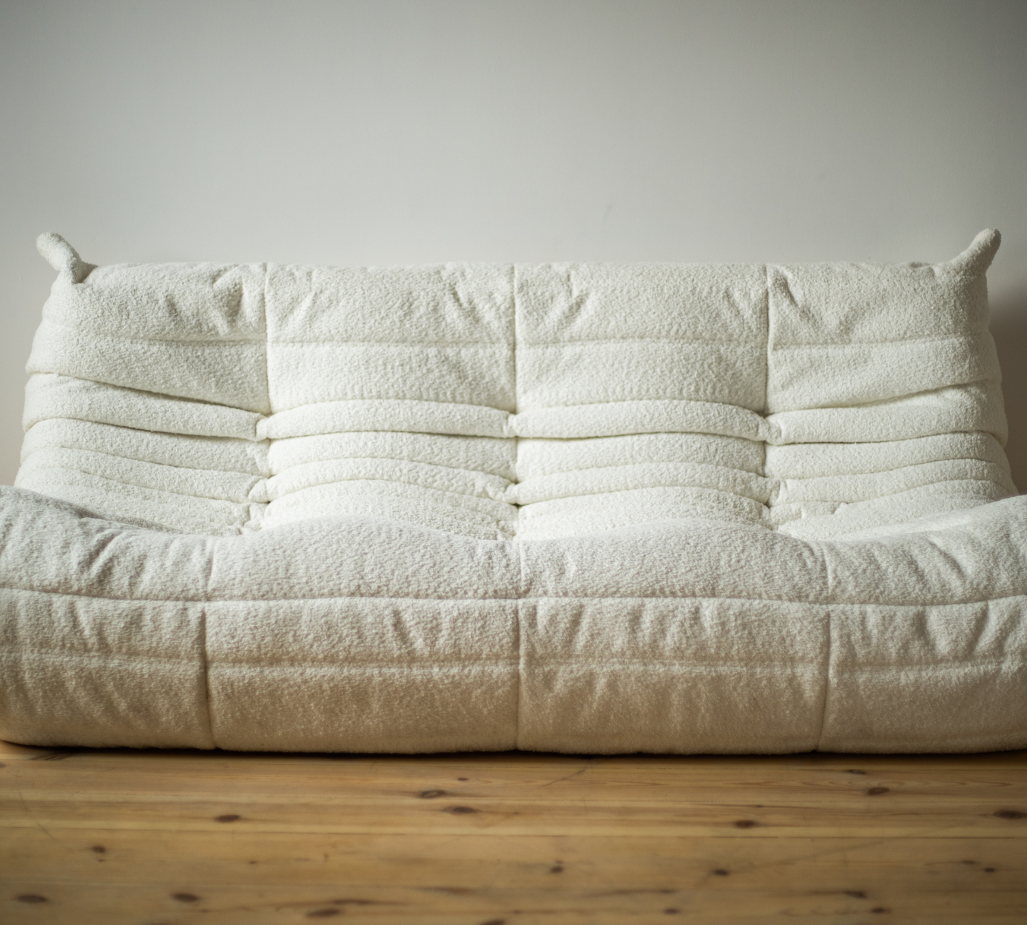 Togo Lounge Set 3-pc. Bouclé White