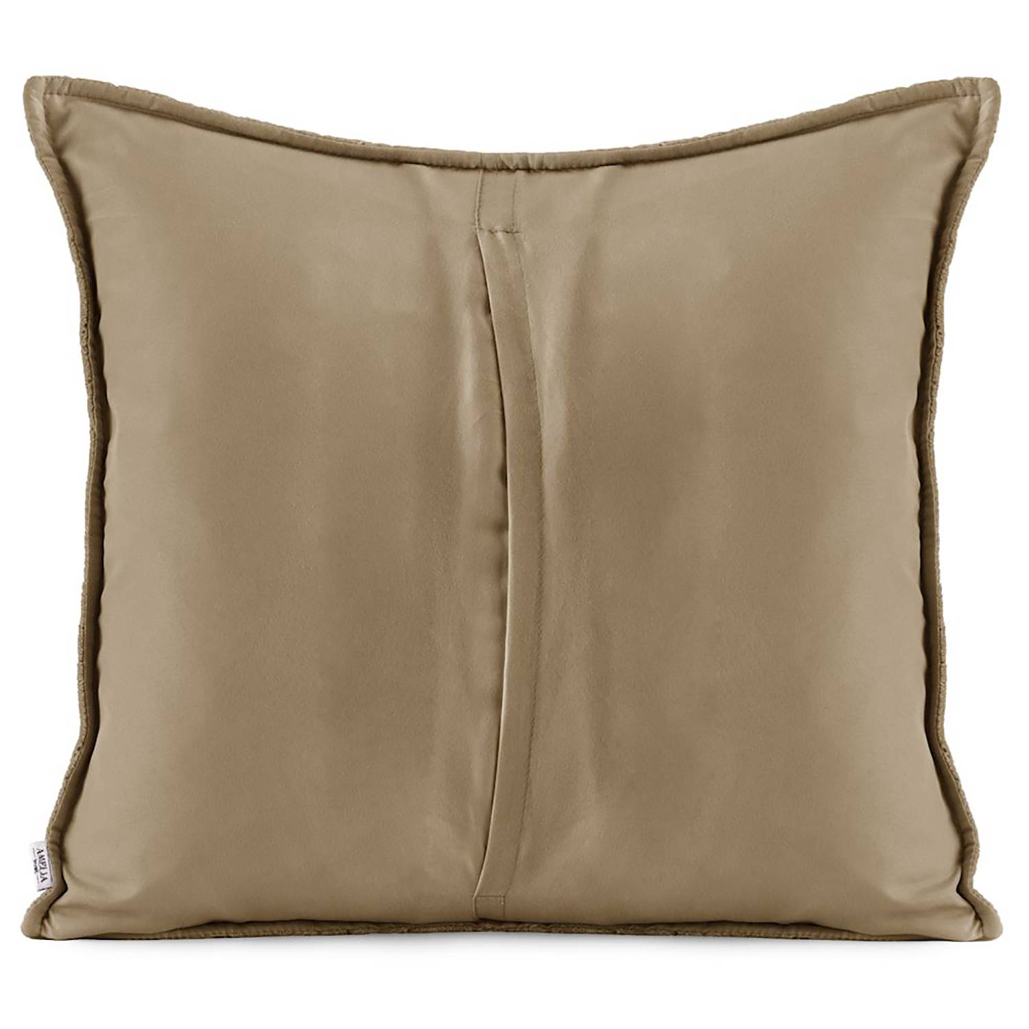 2x Kissenbezug Aila Velvet-Optik Cappuccino 45 x 45 cm