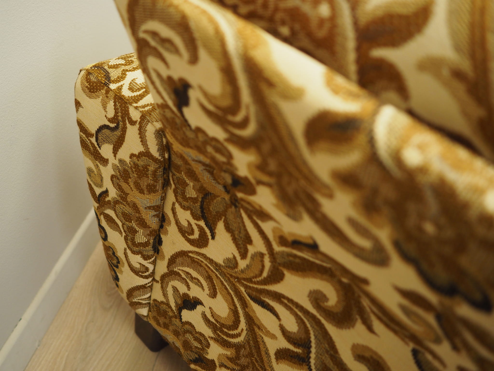 3-Sitzer Sofa Gelb 1960er Jahre