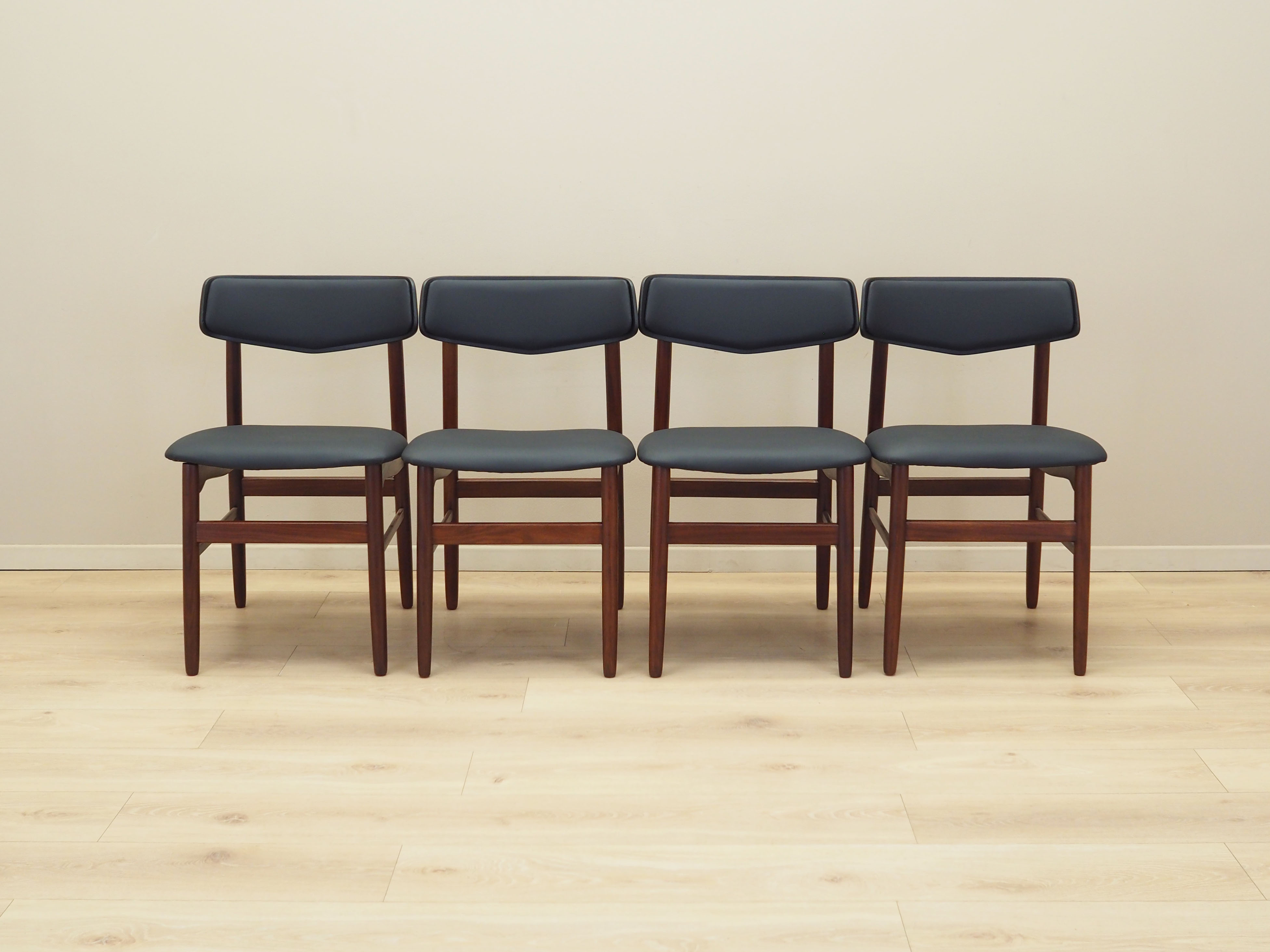 4x Vintage Esszimmerstuhl Teakholz 1960er Jahre