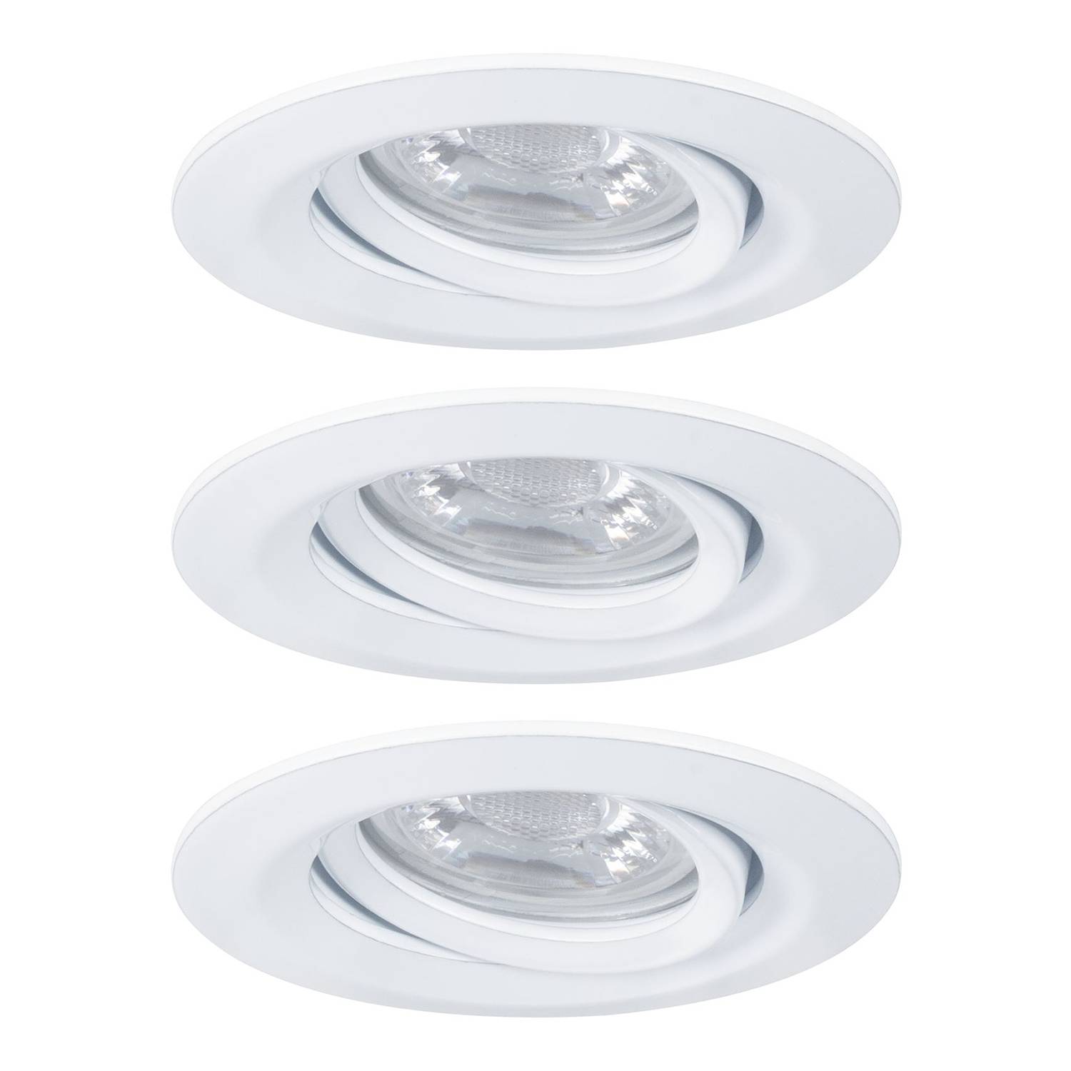 3x LED-Einbauleuchte Nova I Aluminium