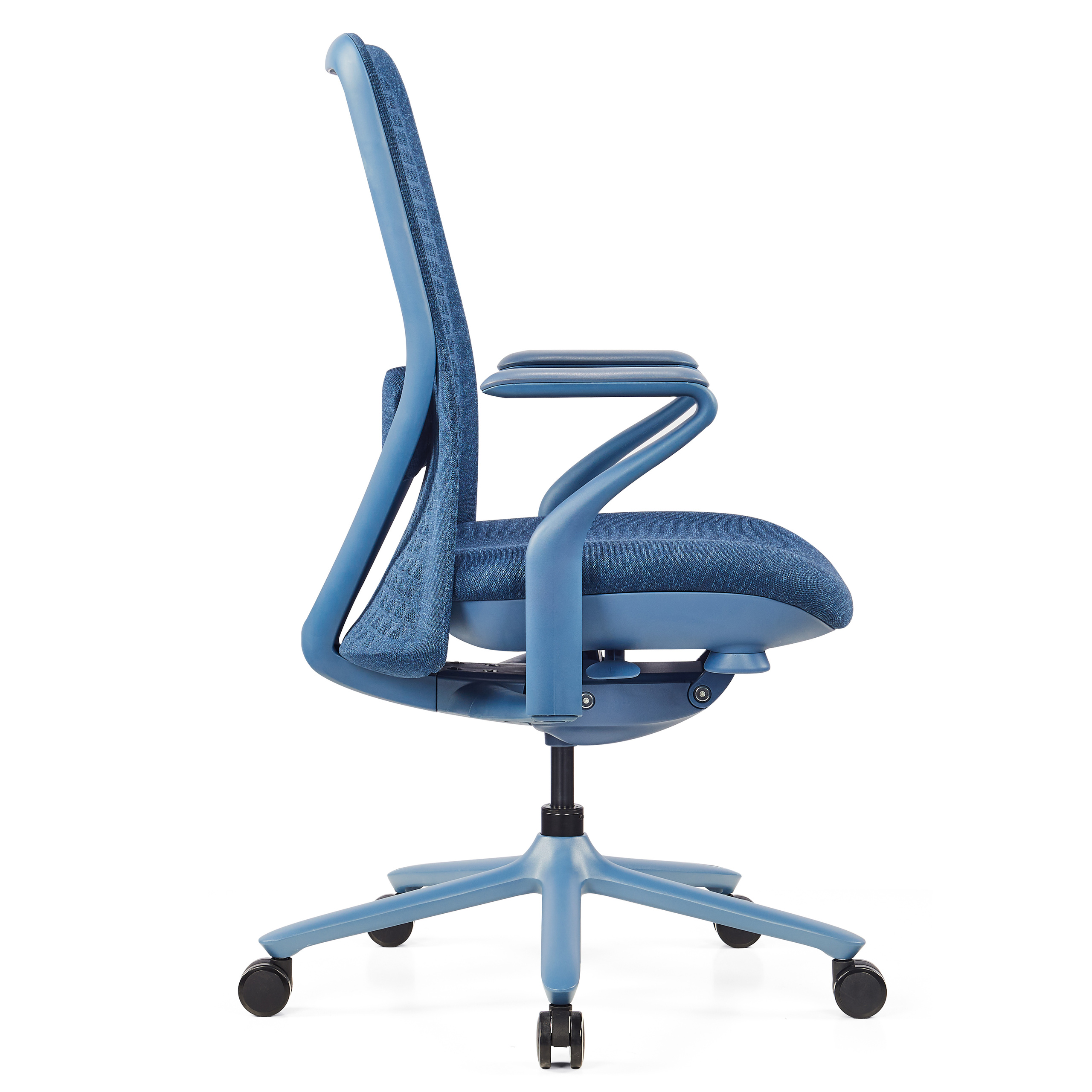 VERVIO Bürostuhl Netzstoff Blau