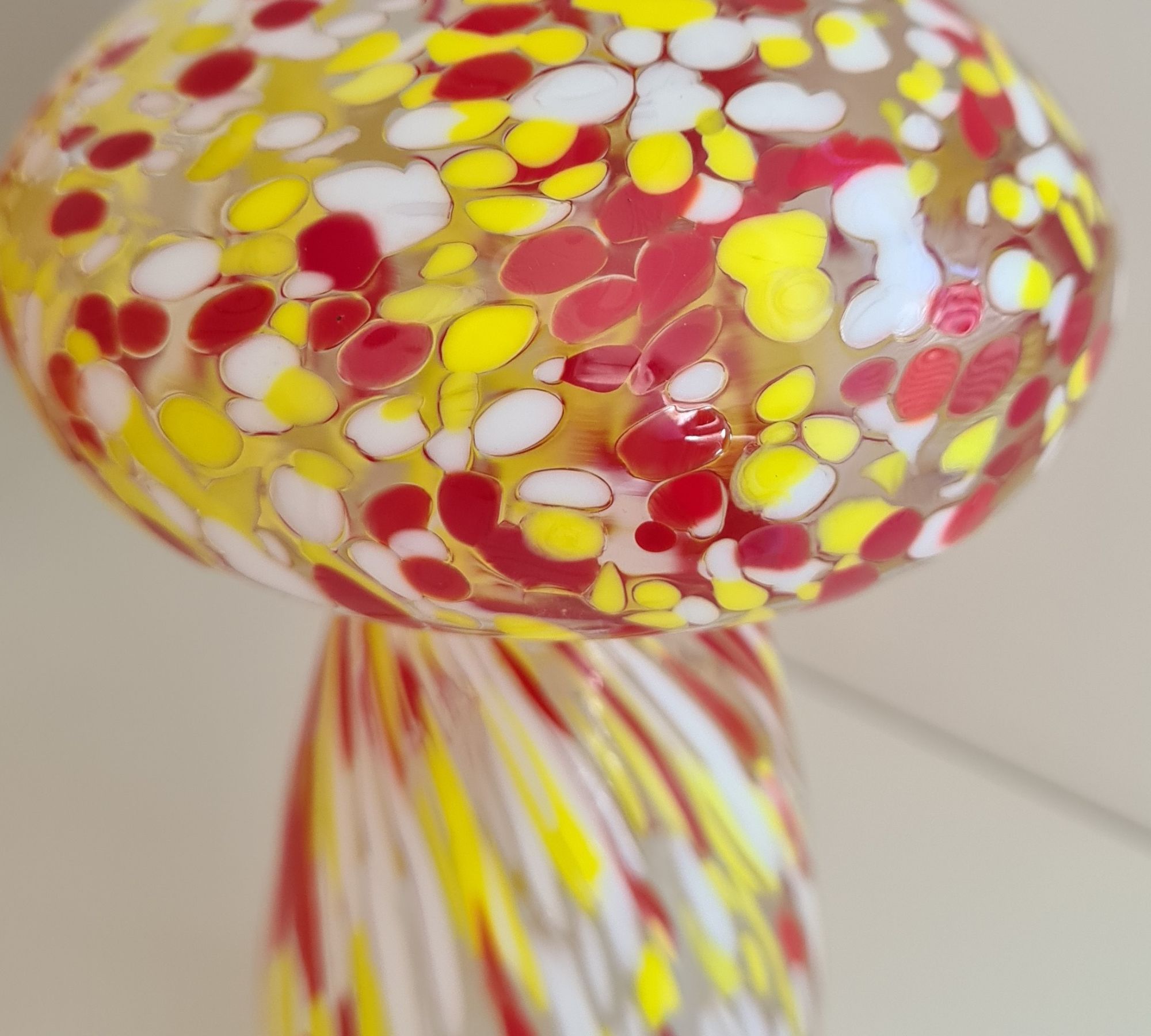 Glasfigur Pilz Muranoglas Mehrfarbig