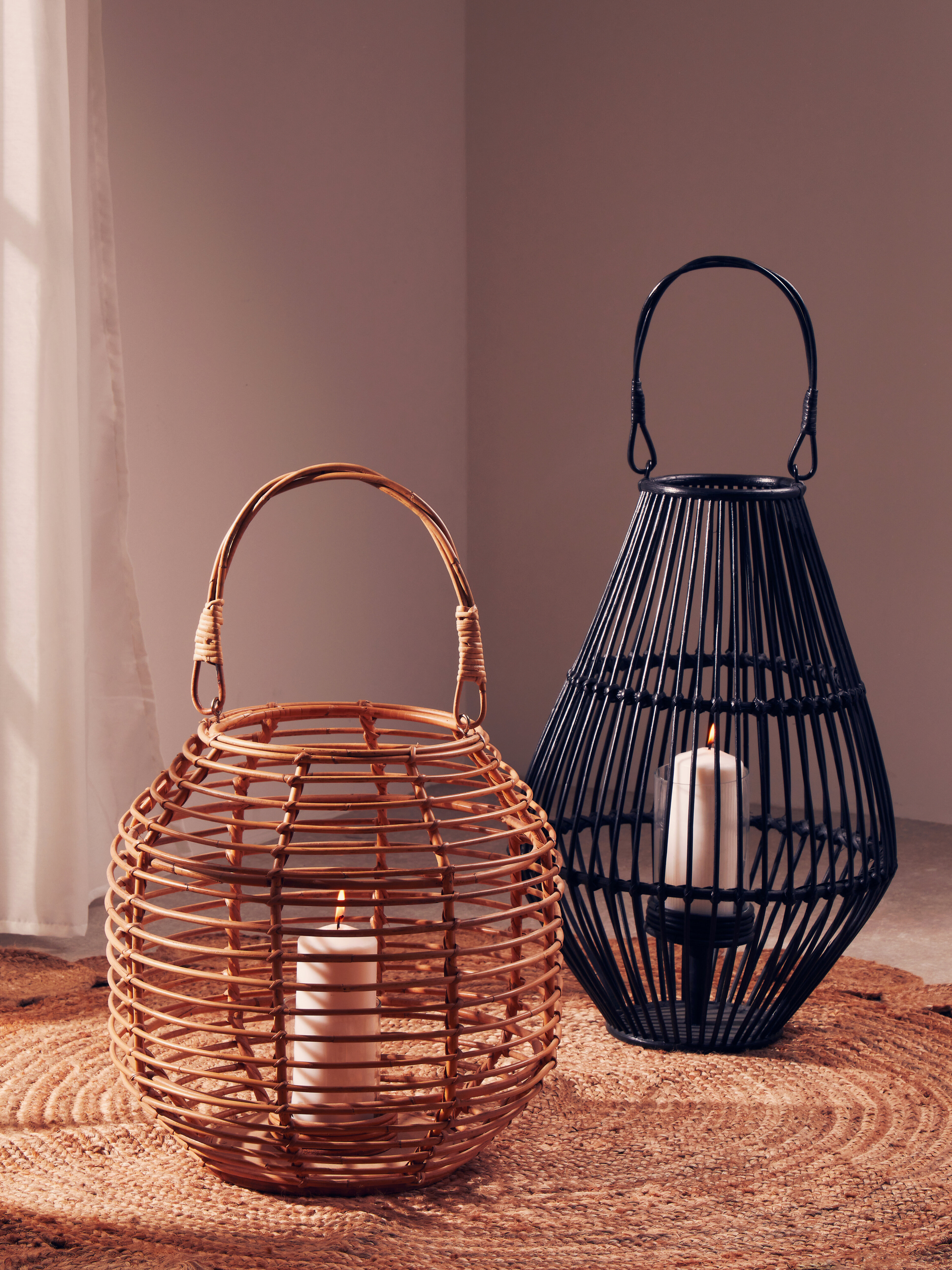 Mataram Naturrattan Laterne
