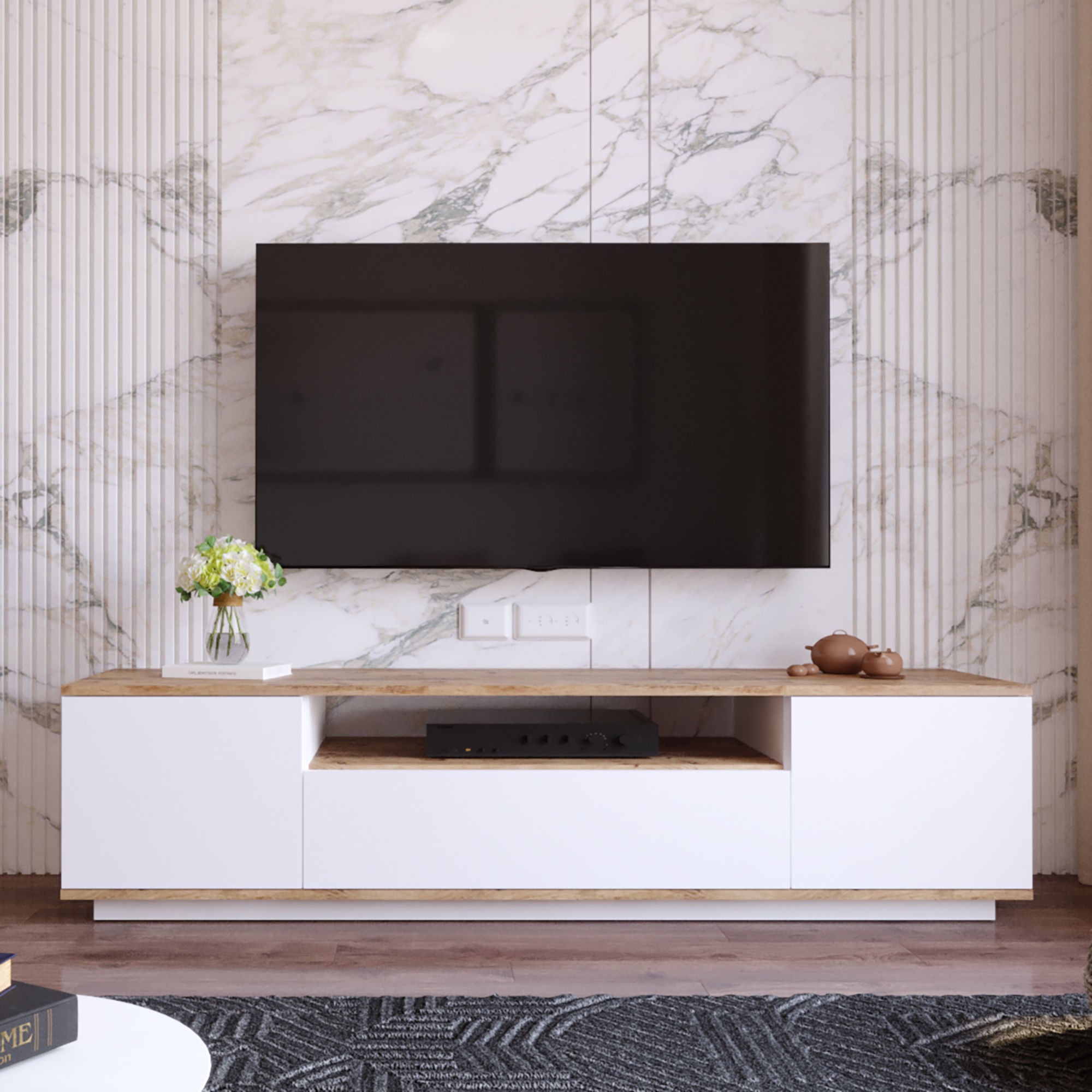 FR7-AW TV-Ständer Weiß
