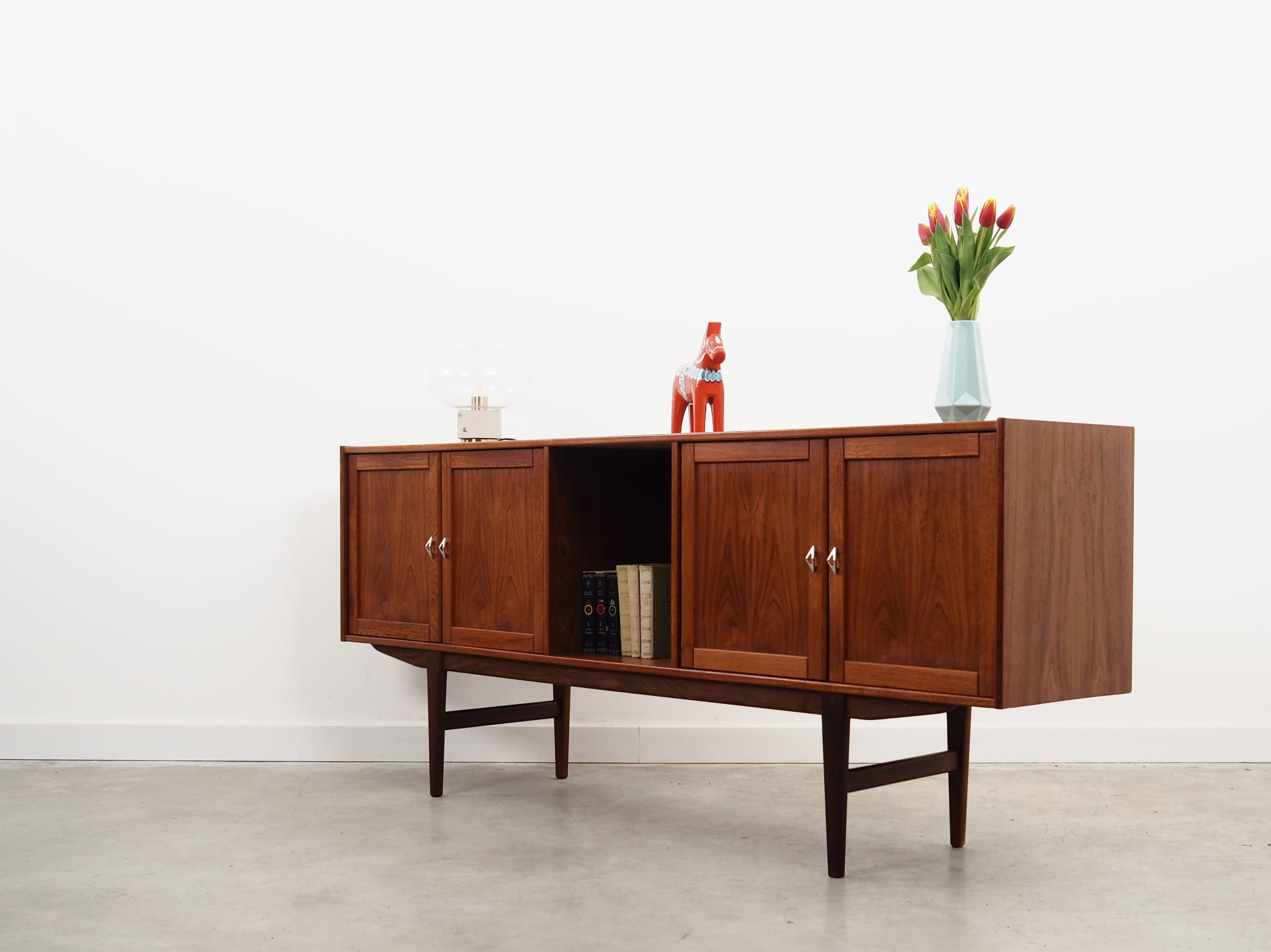 Vintage Sideboard Teakholz Braun 1970er Jahre 