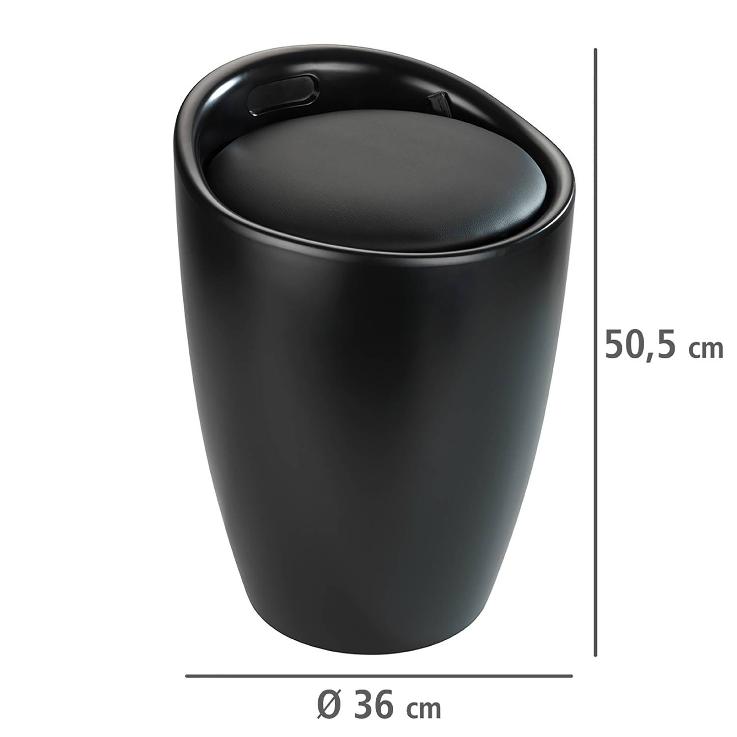 Candy Badhocker Kunststoff Polyester Schwarz