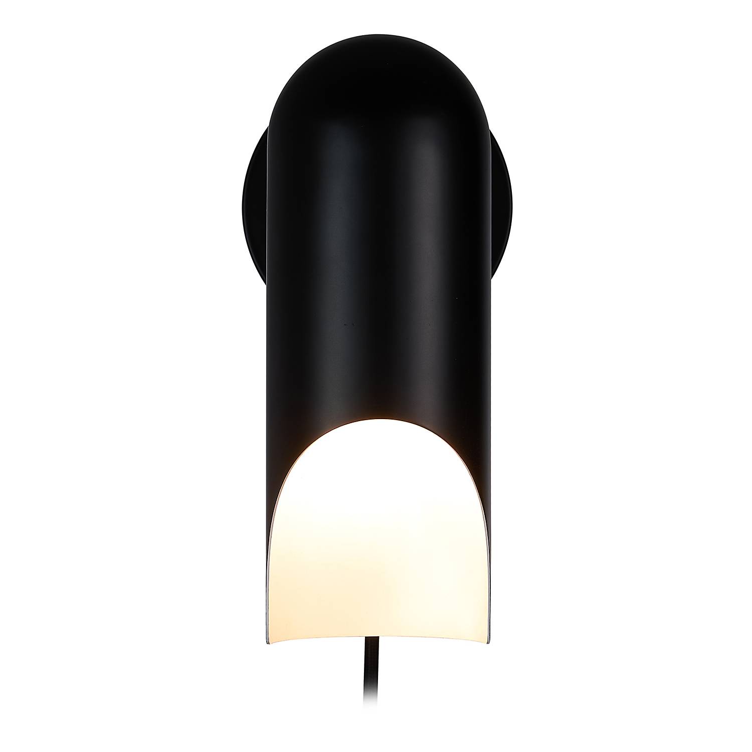 1-Flammig Wandleuchte Rochelle Aluminium Schwarz