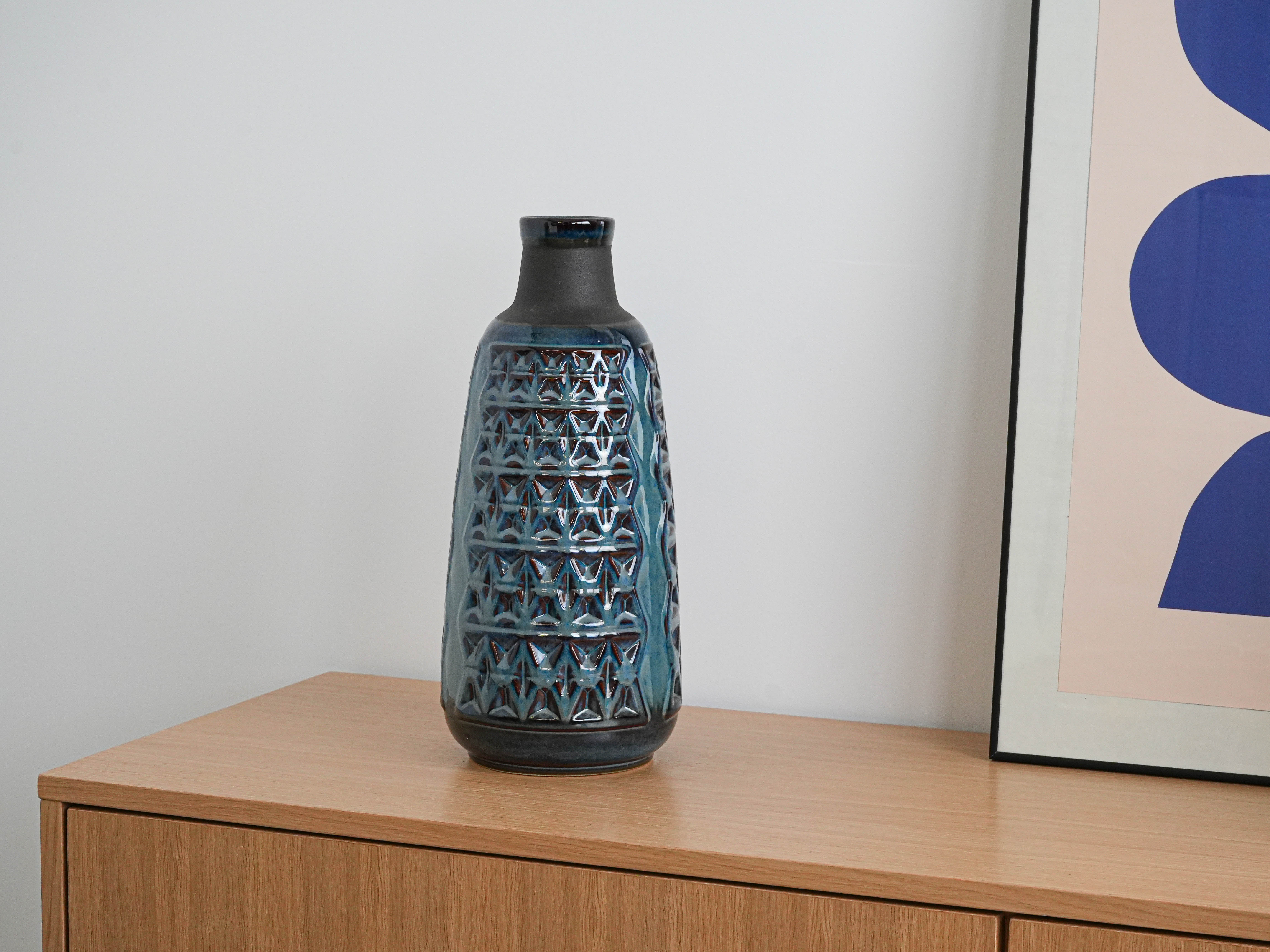Keramikvase Blau