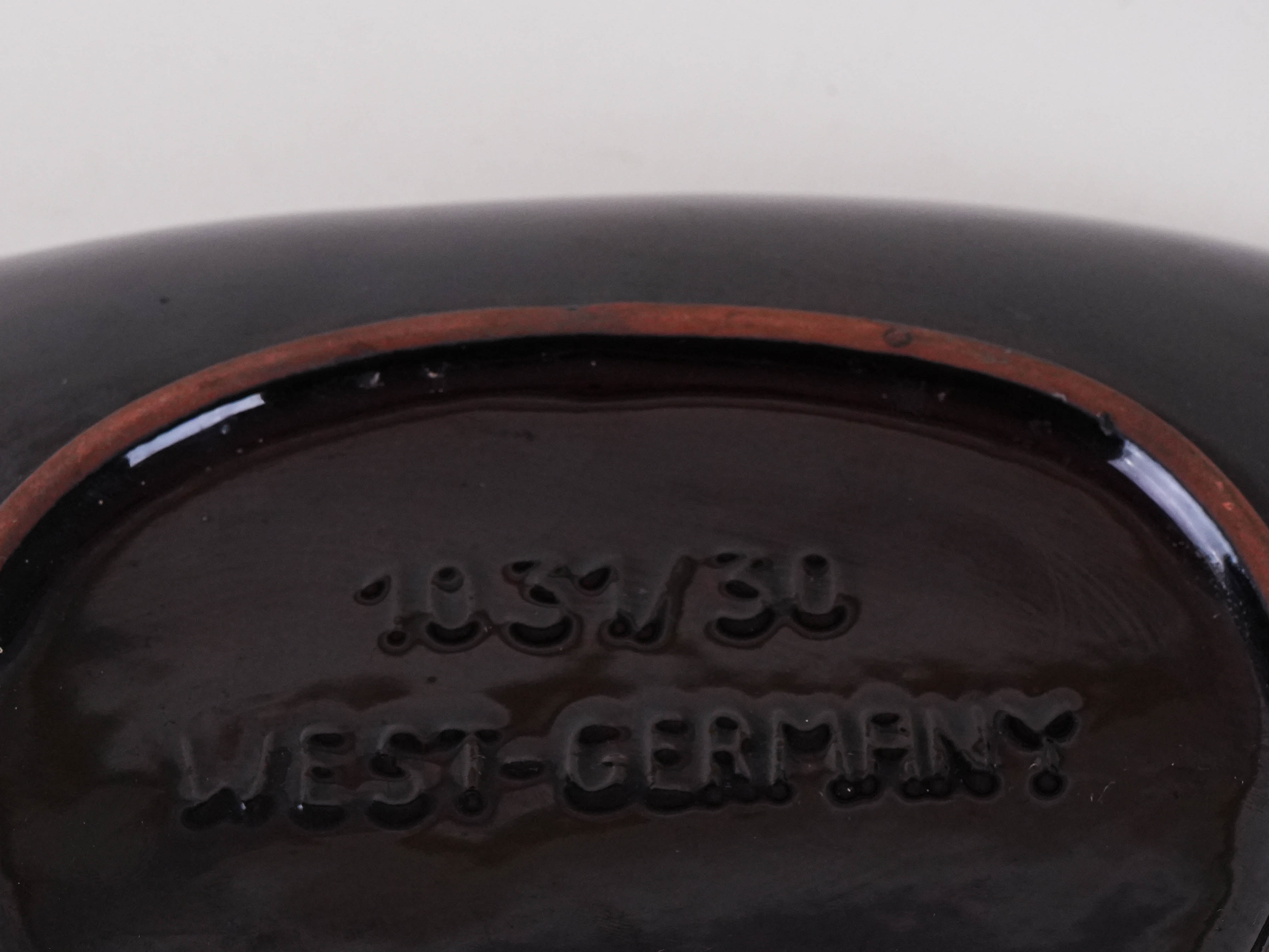 Keramikteller Grün 1960er Jahre