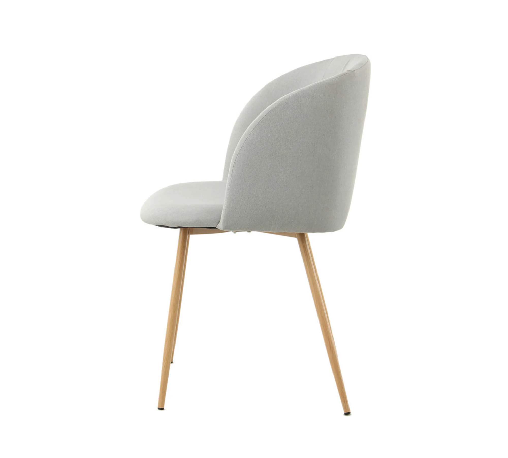 2x Esszimmerstuhl Samt Metall Beige