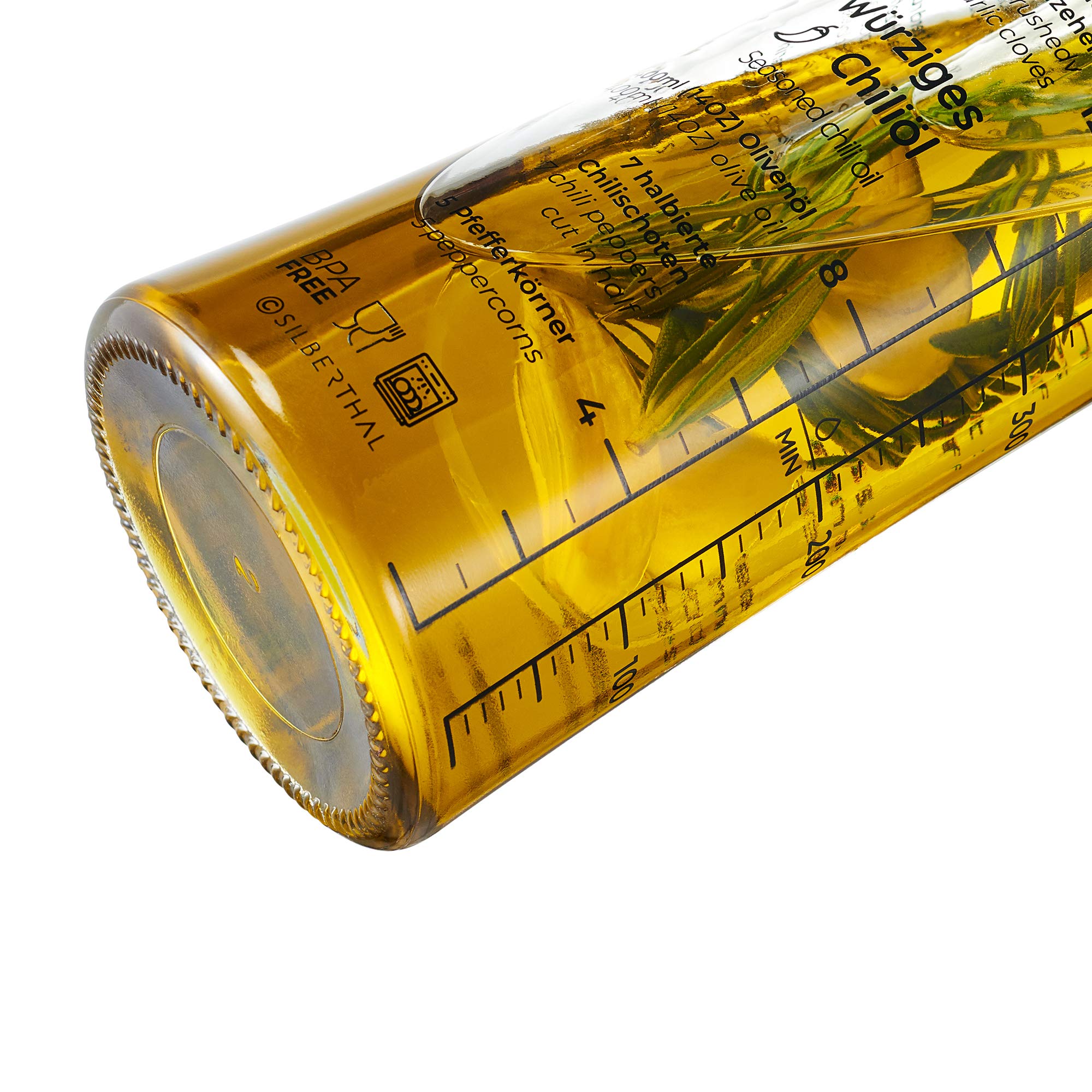 KegWorks Sirupflasche Aus Glas Mit Edelstahl-Ausgießer – 237 Ml, Transparent, Für Küche & Bar