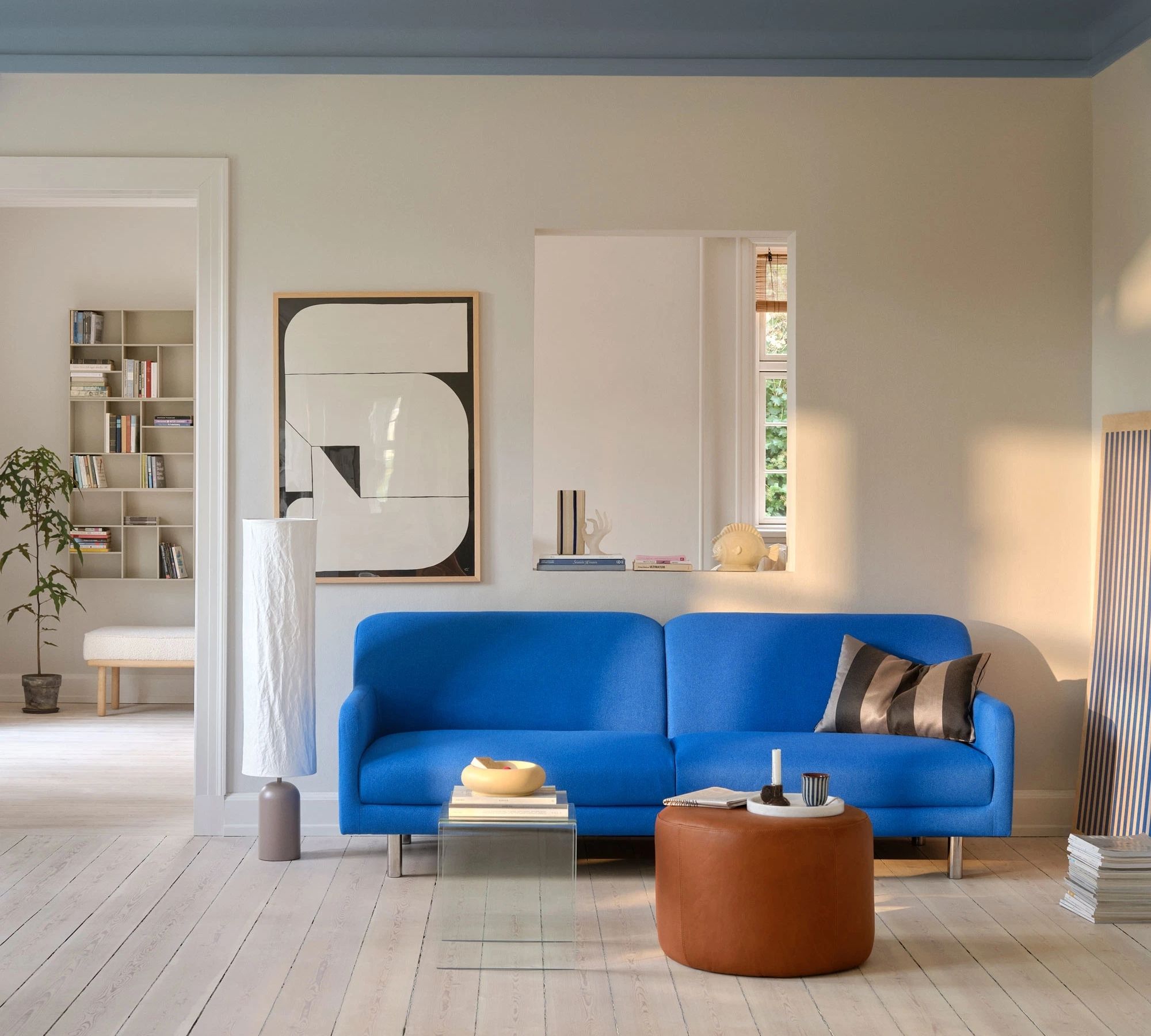 Landon Sofa 3-Sitzer Mark Cobalt Blue